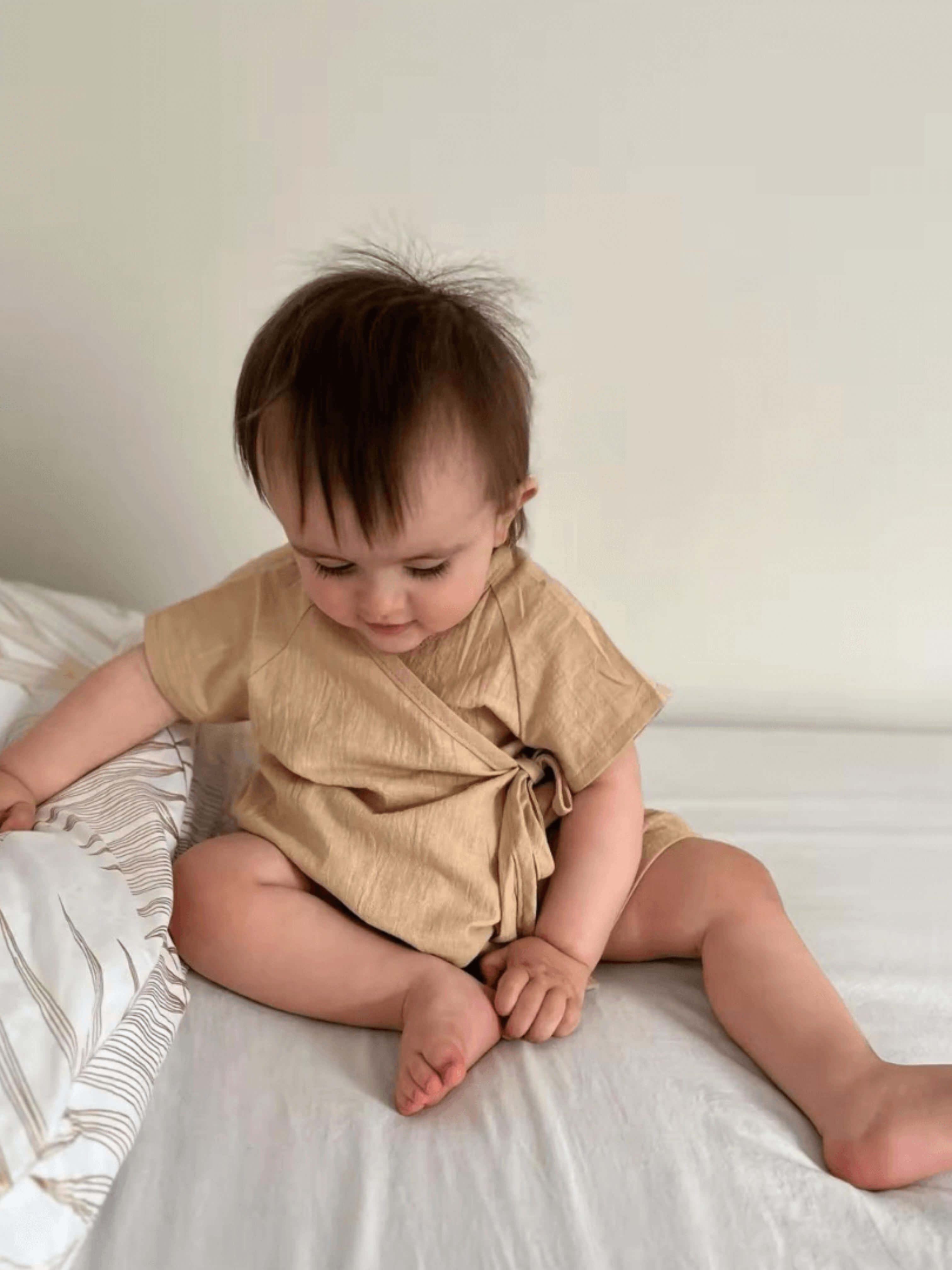 La Barboteuse d’Été Idéale en Lin & Coton Naturels