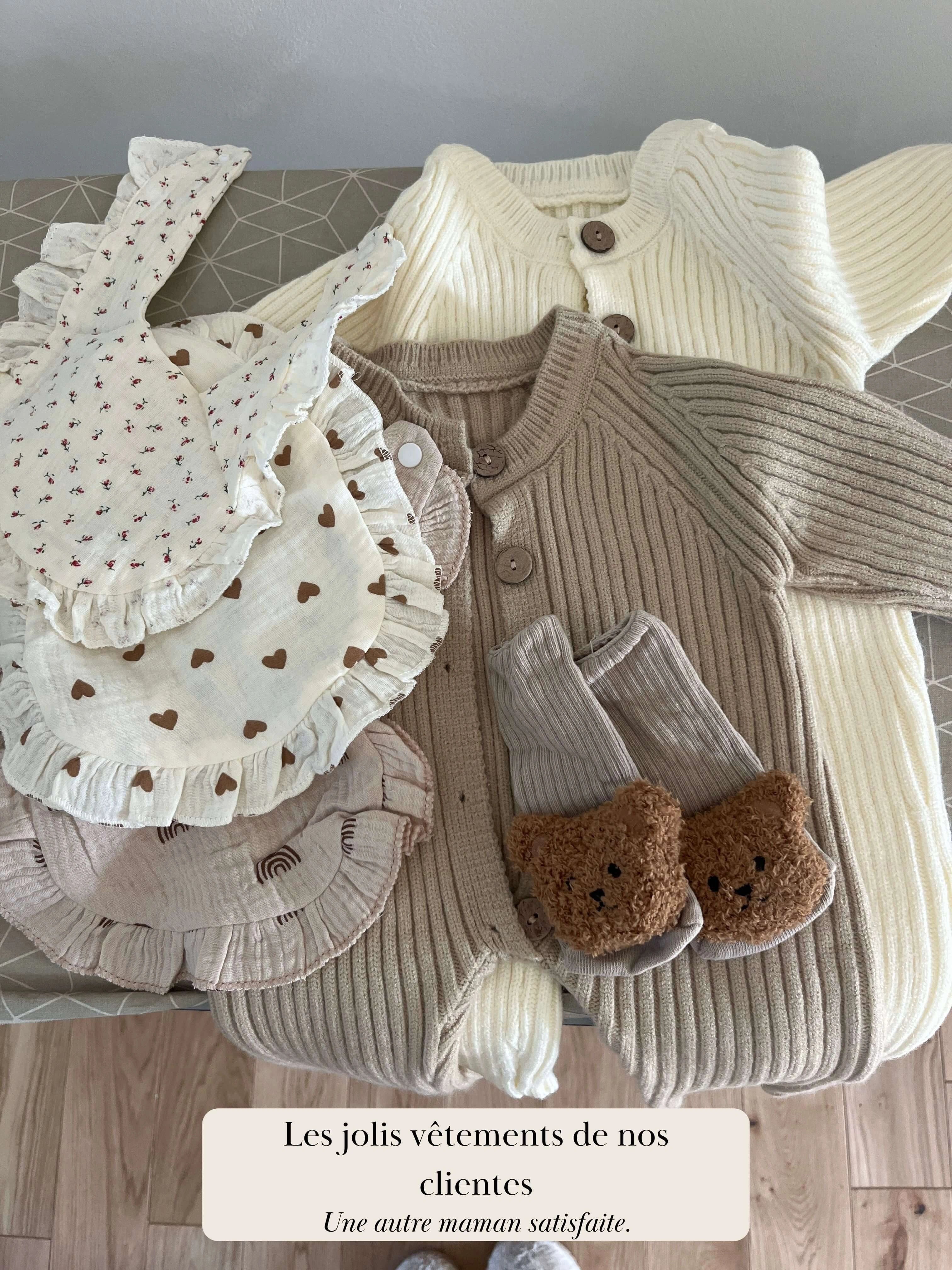 Confort Tricoté - La Douillette Barboteuse En Tricot Avec Ses Chaussons Offerts