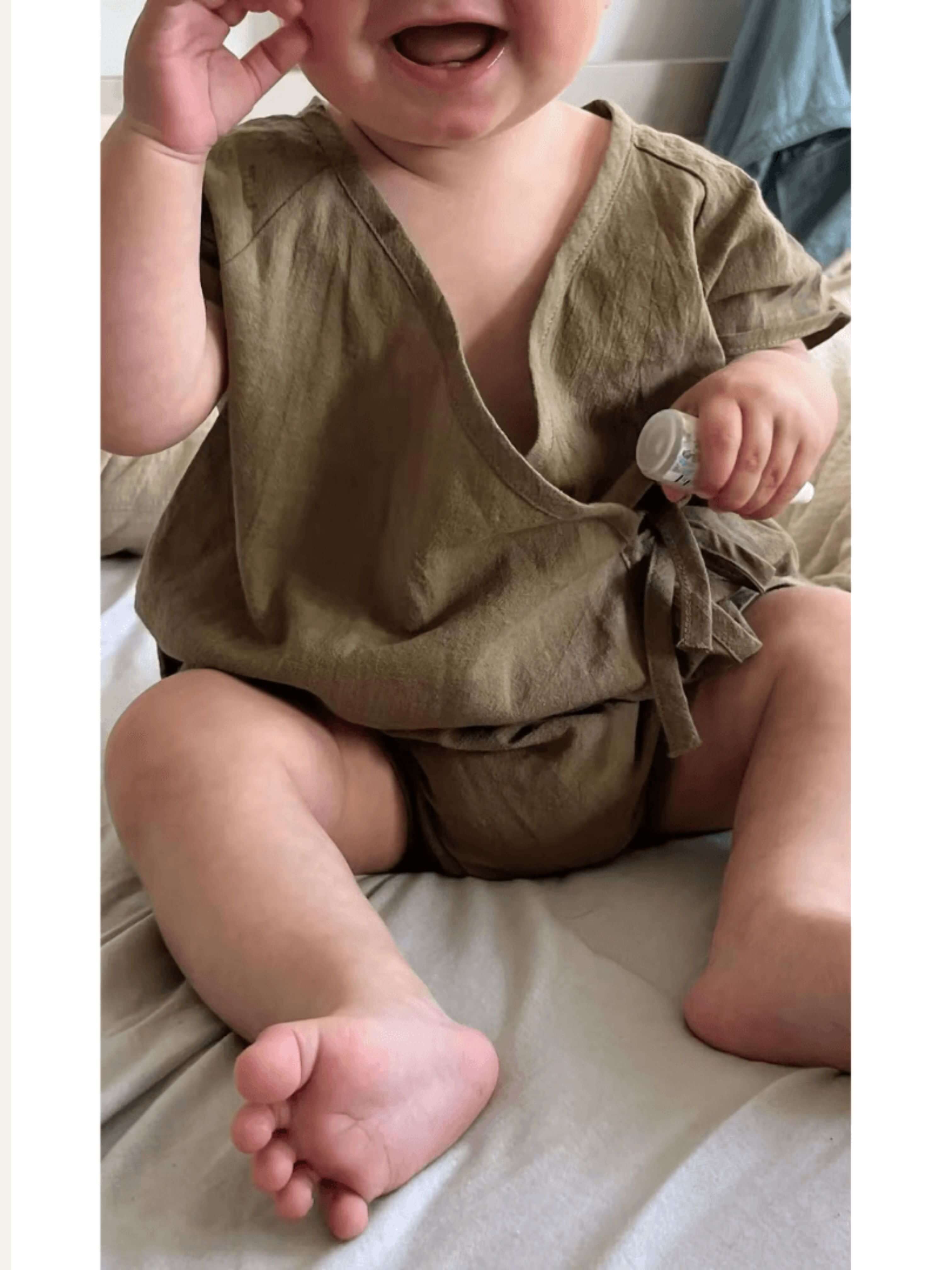 La Barboteuse d’Été Idéale en Lin & Coton Naturels