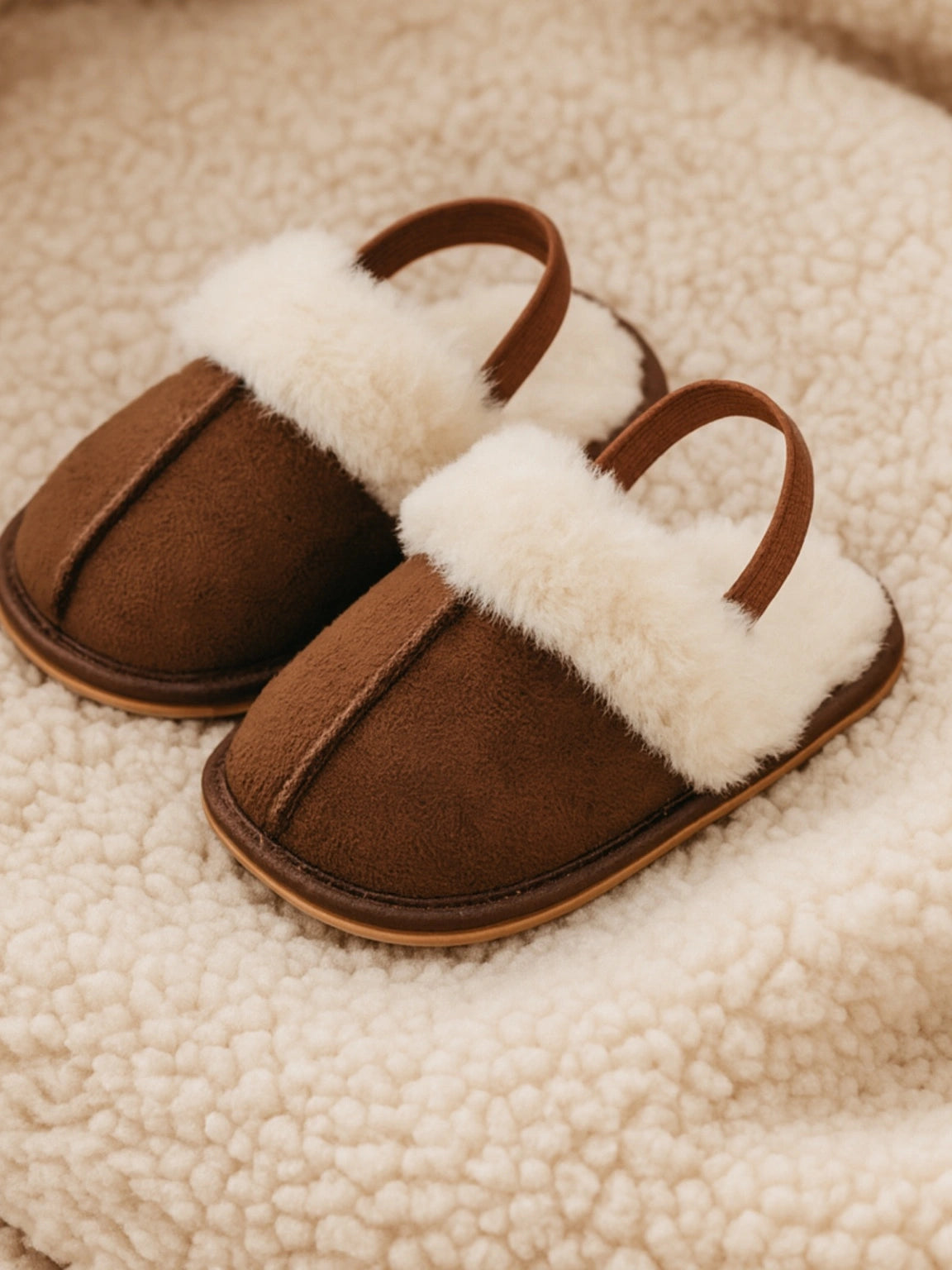 Fuzzy baby booties – Warm & soft