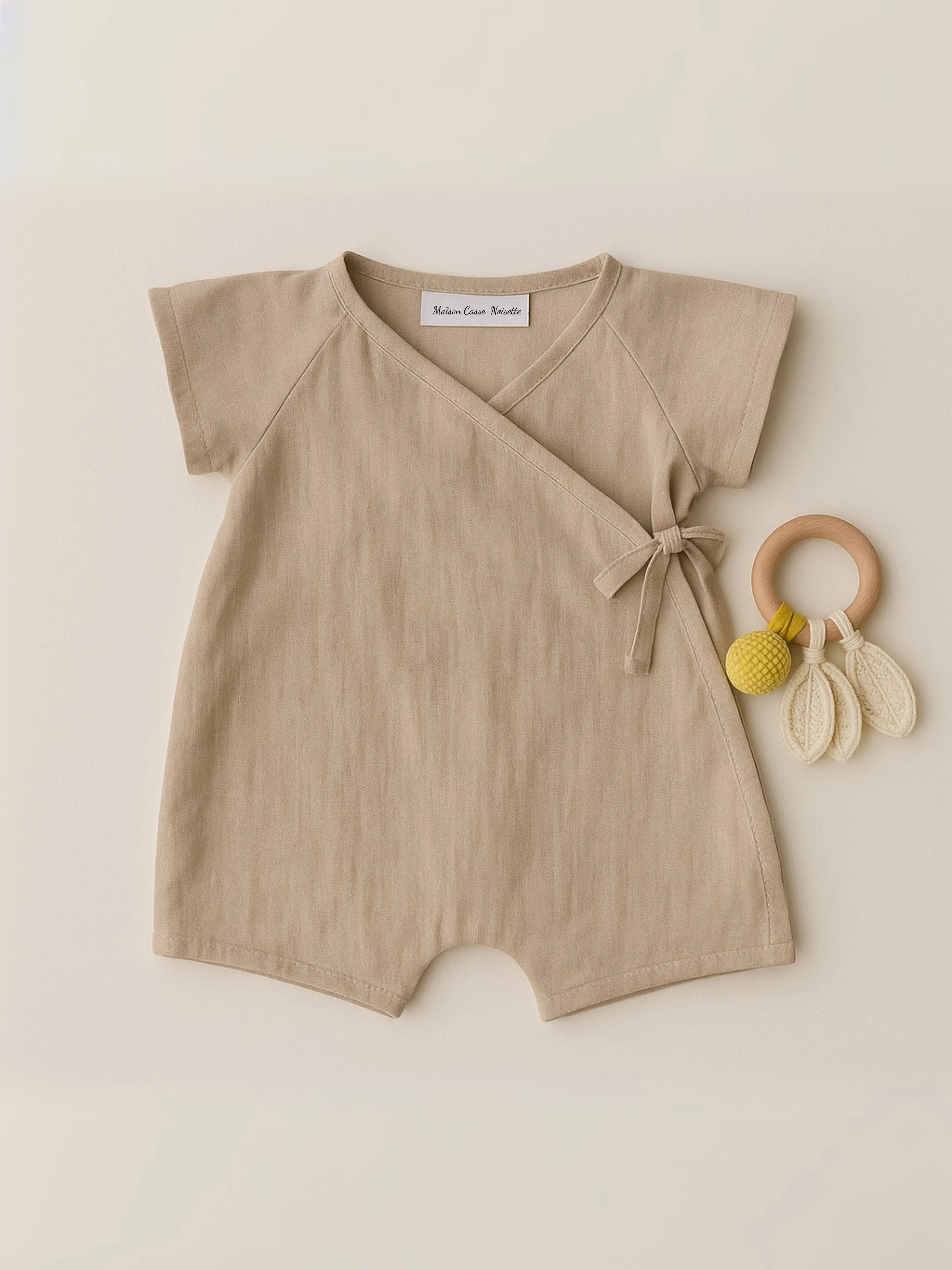 La Barboteuse d’Été Idéale en Lin & Coton Naturels