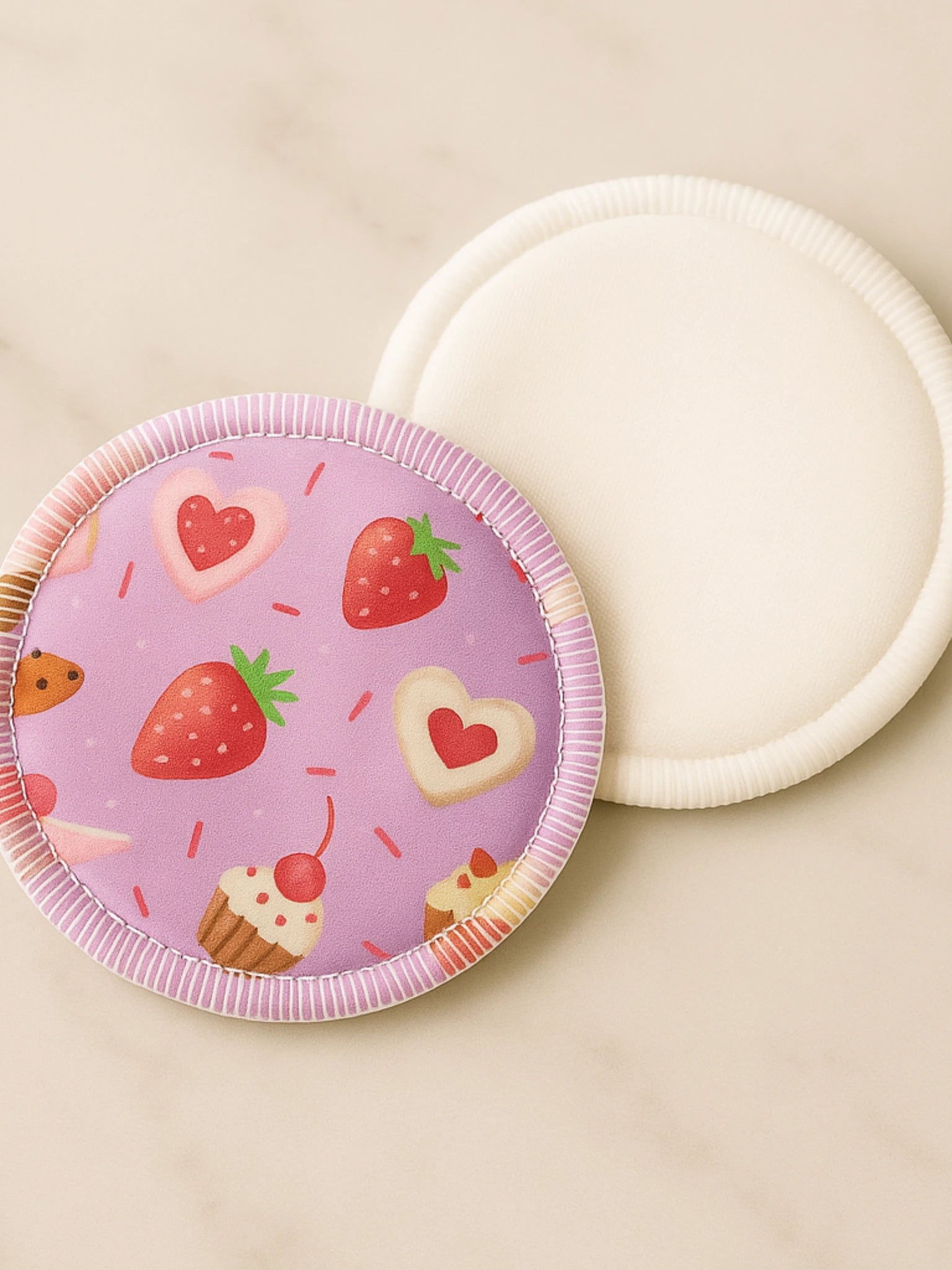 Lot de 2 Coussinets d’allaitement lavables Oeko-Tex® Bonbons – Ultra-absorbants & réutilisables (Jour & Nuit)