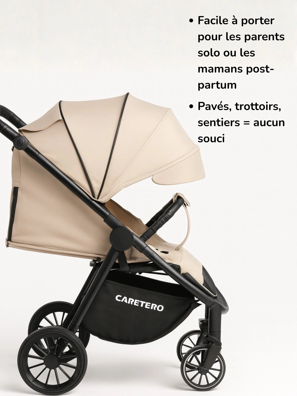 La seule poussette compacte qui protège votre bébé comme une forteresse, sans casser votre dos ni votre budget.