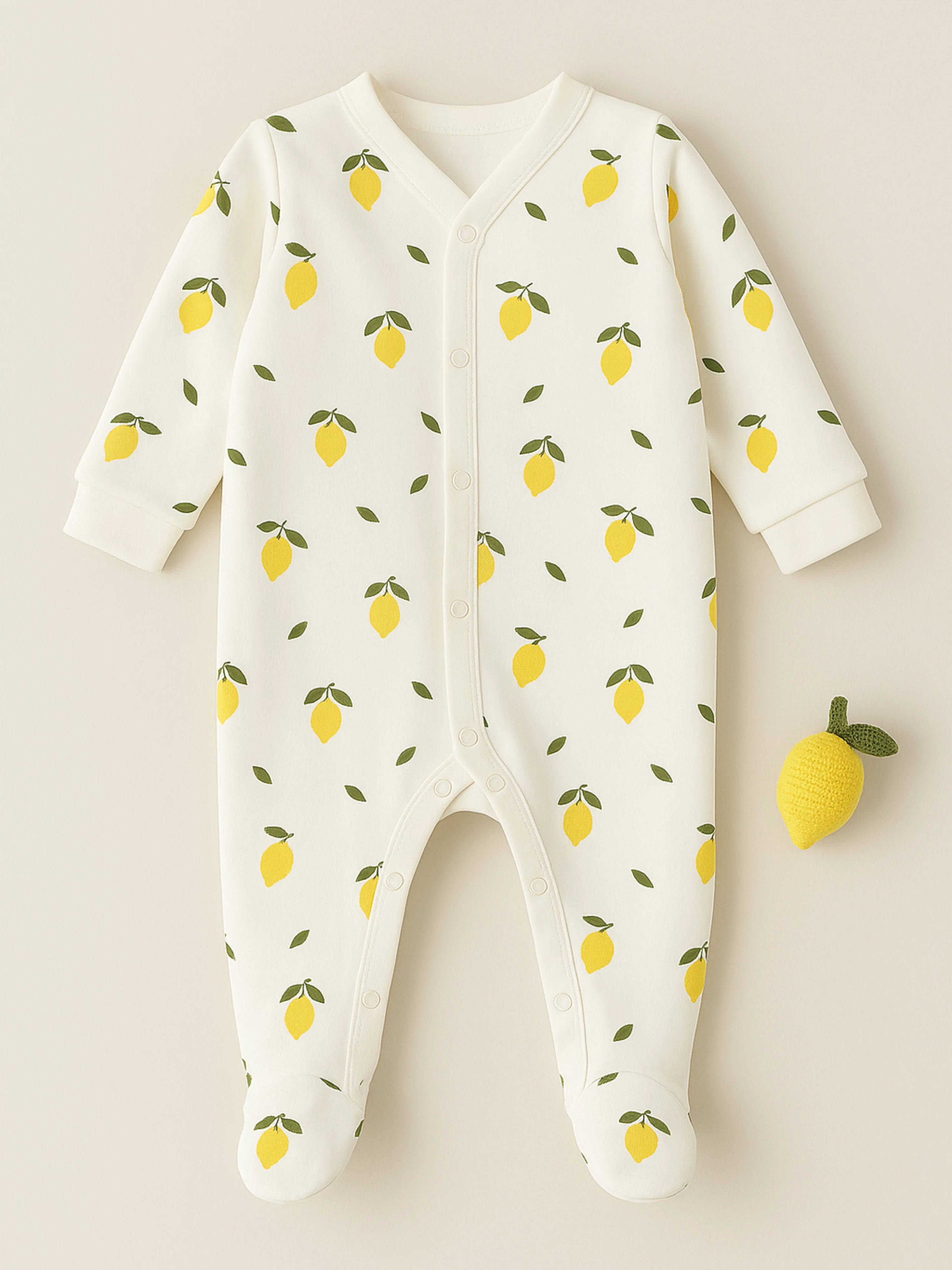 Fraîcheur d’Été & Douceur Naturelle | Le Pyjama Petits Citrons en Coton Biologique Oeko-Tex®