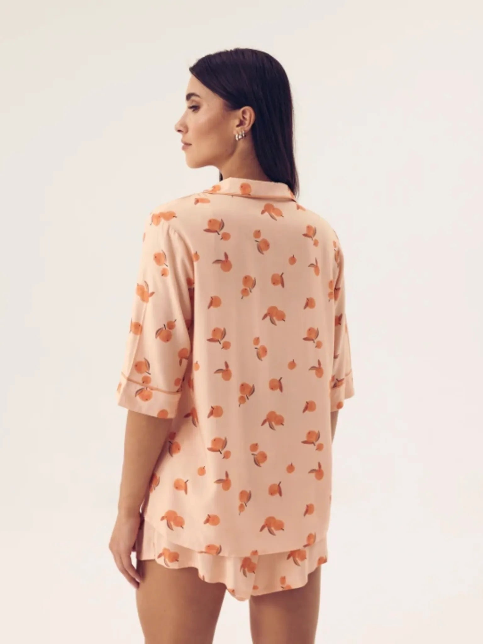 Pyjama short femme pêche en coton Oeko-Tex® | Ensemble léger et respirant