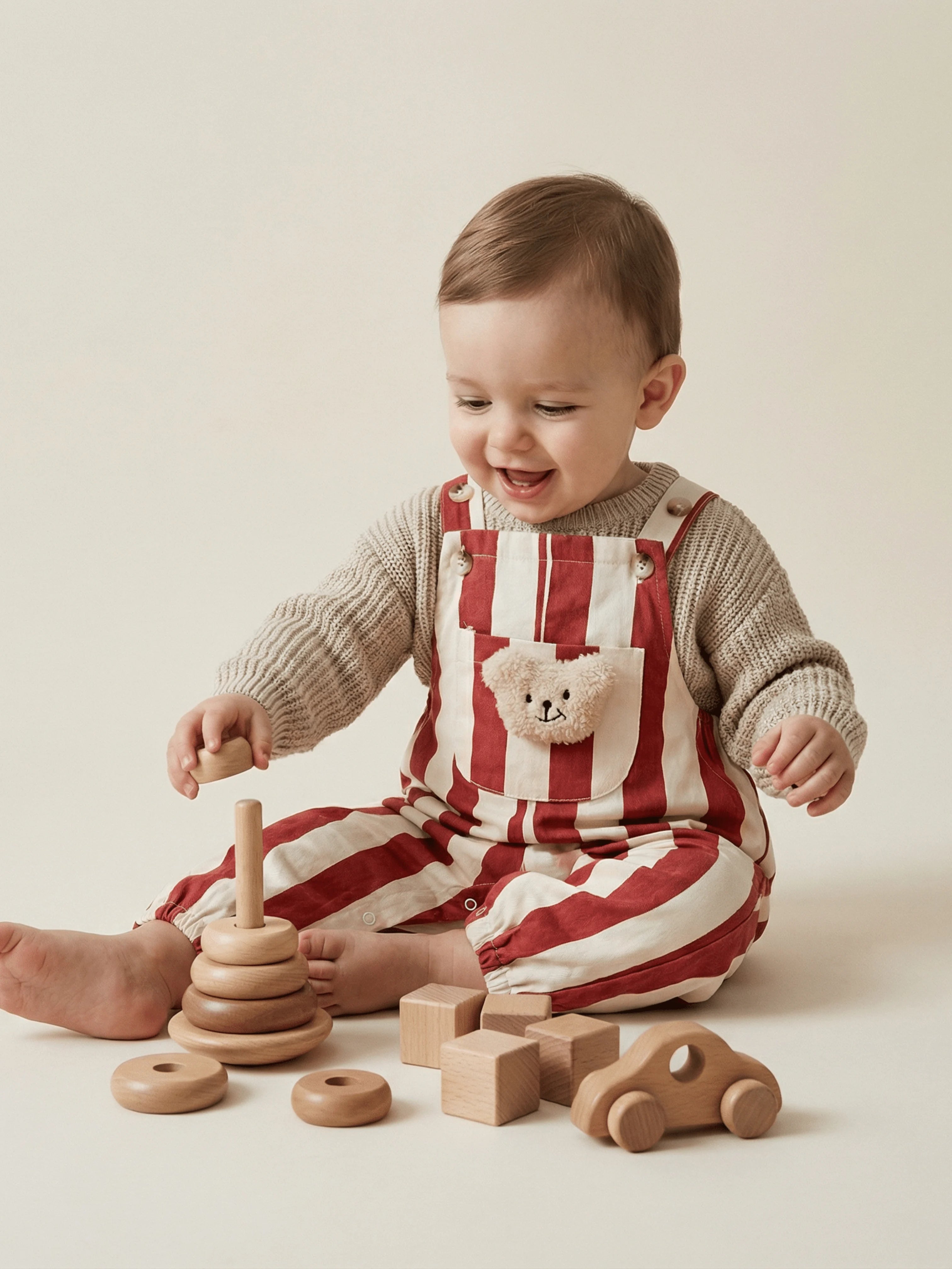 Ourson Brodé & Douceur Absolue - La Salopette Qui Fait Craquer Tout le Monde