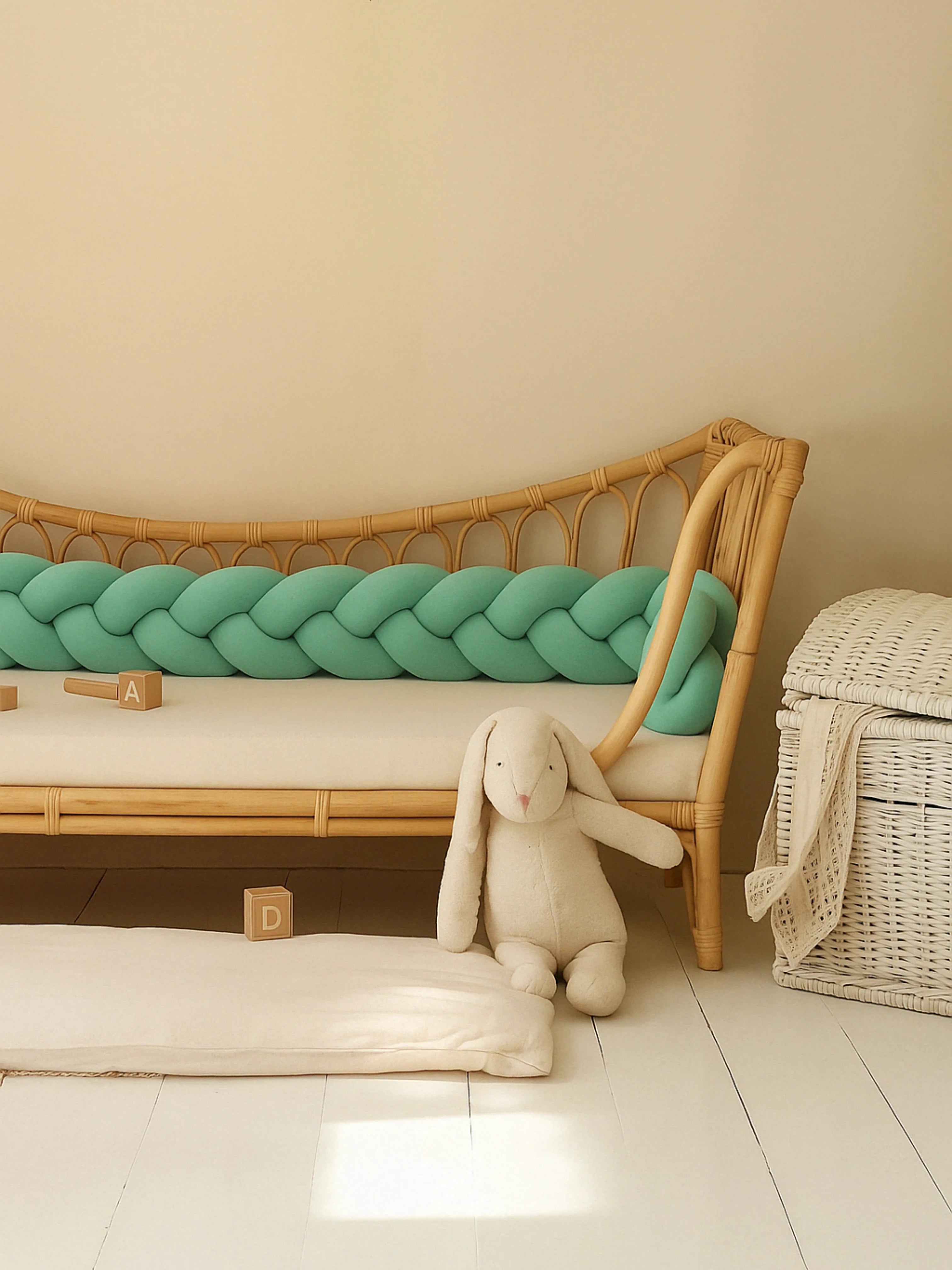 Tresse de Lit Bébé 3 Brins Oeko-Tex® (Choisissez vos couleurs !)