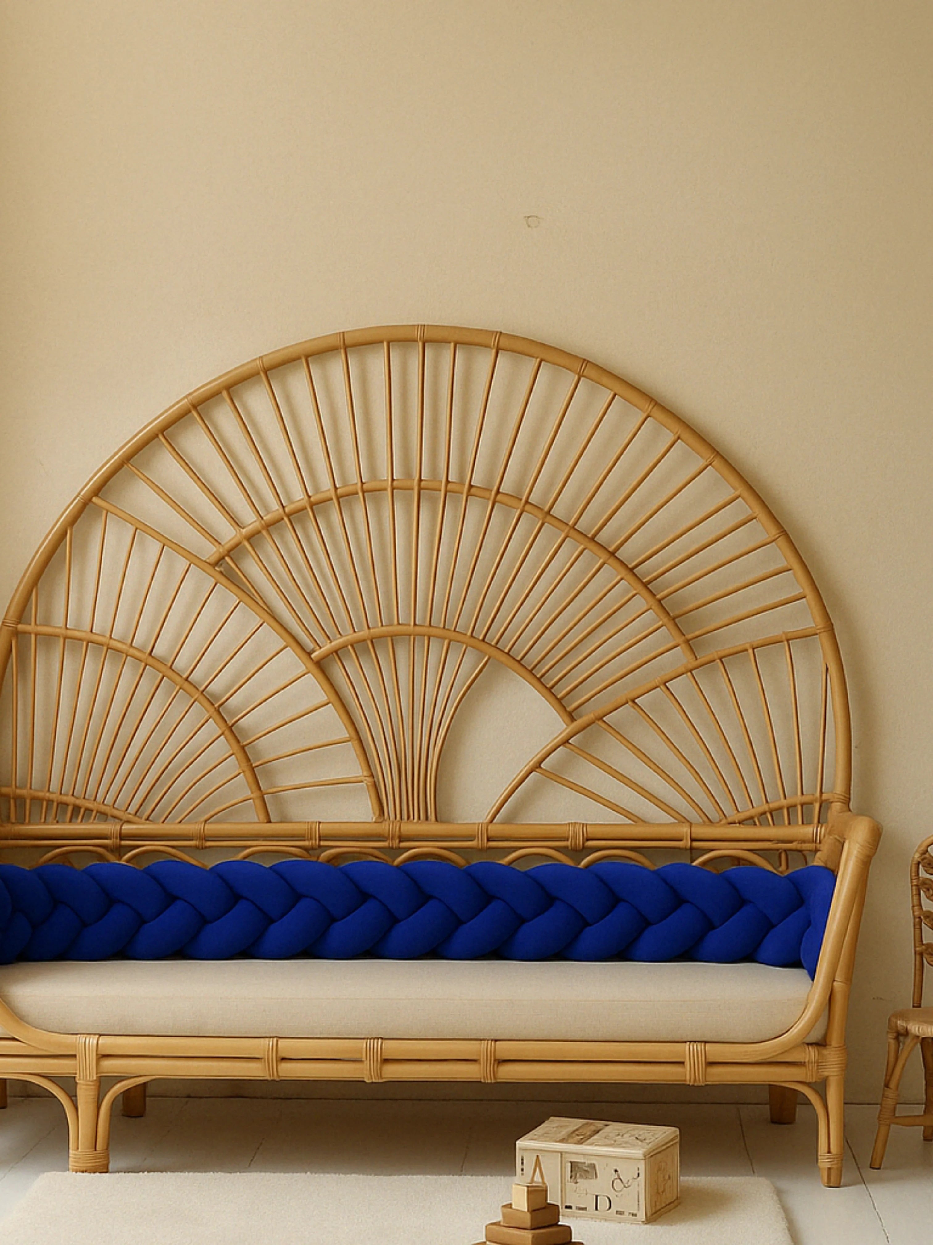 Tresse de Lit Bleu Marine 3 Brins Oeko-Tex®