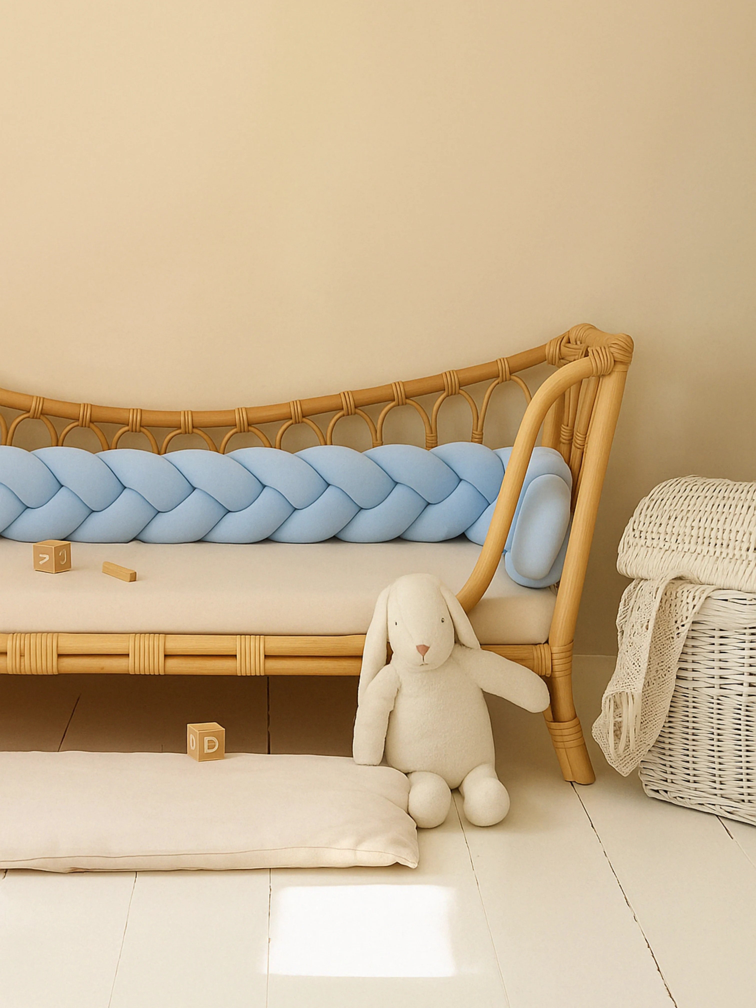 Tresse de Lit Bébé 3 Brins Oeko-Tex® (Choisissez vos couleurs !)