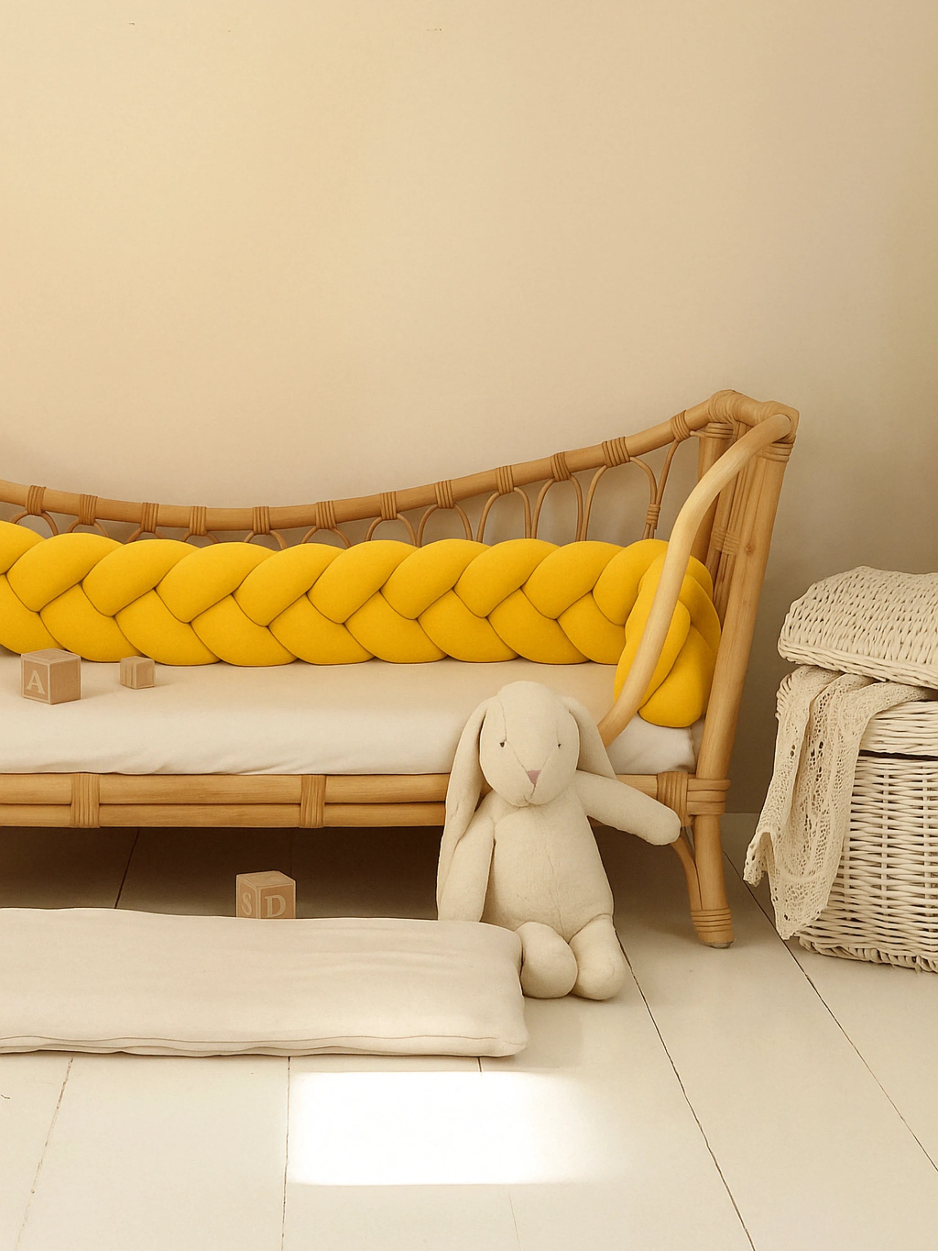 Tresse de Lit Bébé 3 Brins Oeko-Tex® (Choisissez vos couleurs !)