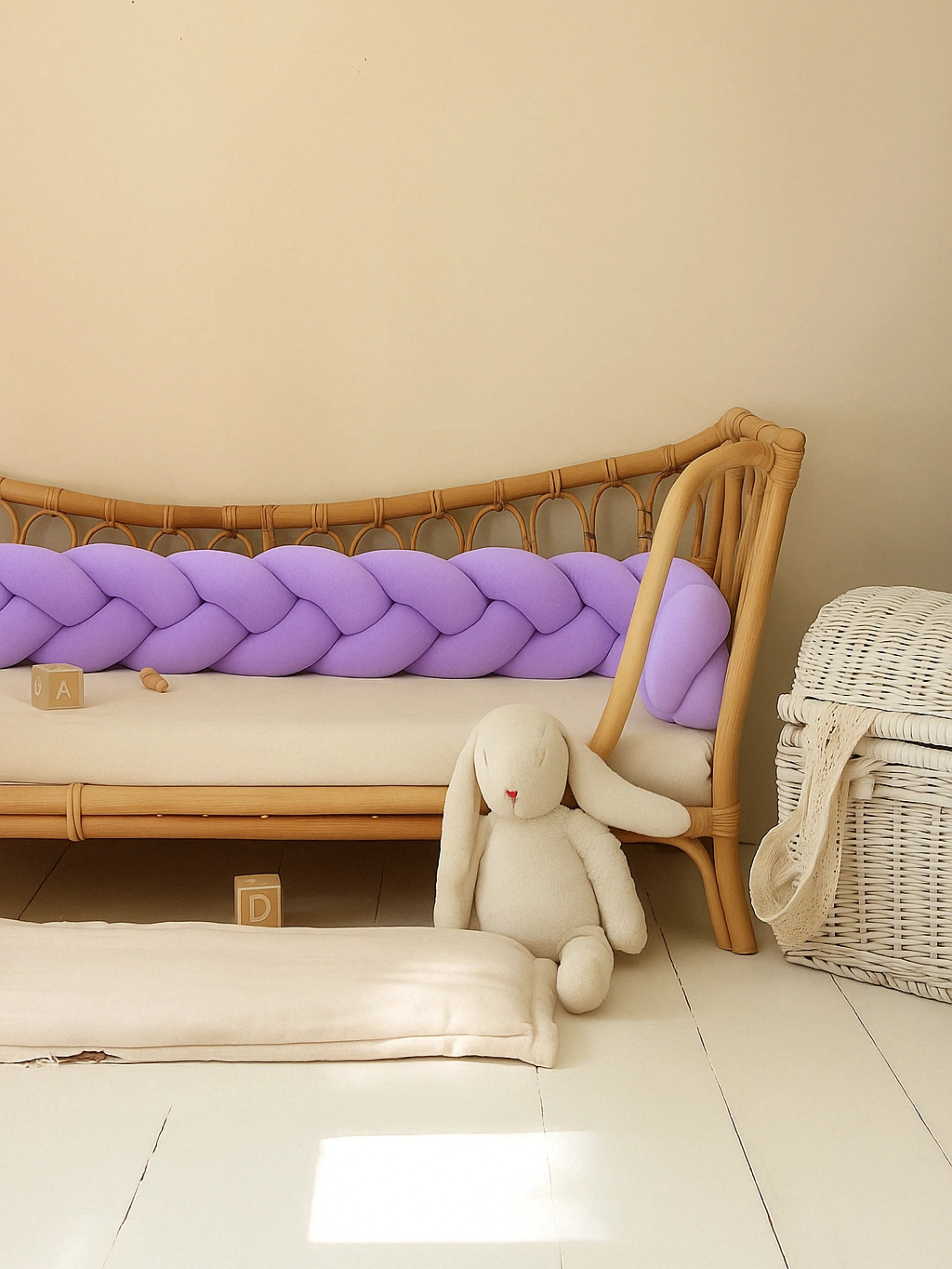 Tresse de Lit Bébé 3 Brins Oeko-Tex® (Choisissez vos couleurs !)