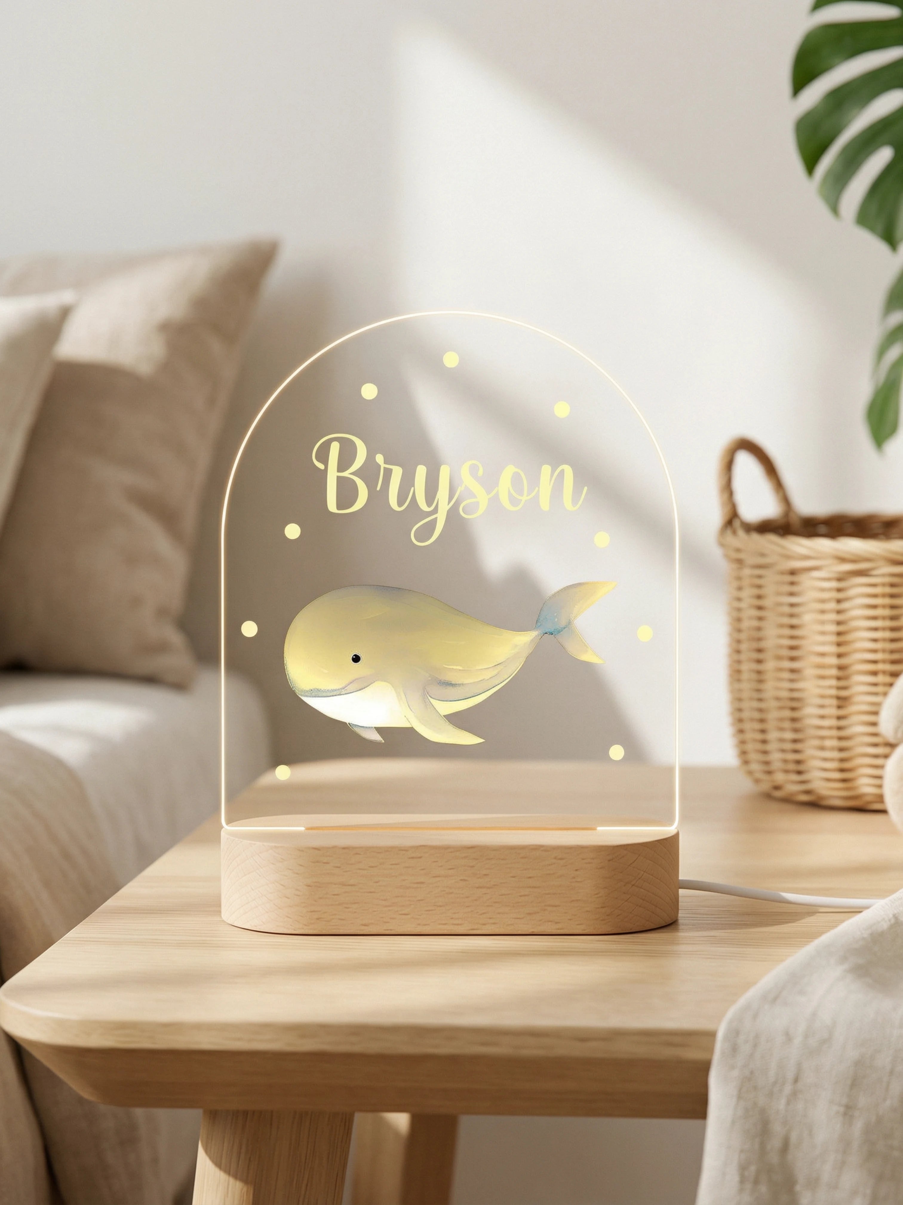 Veilleuse Prénom Lumineux | Designs Exclusifs Dessinés Main