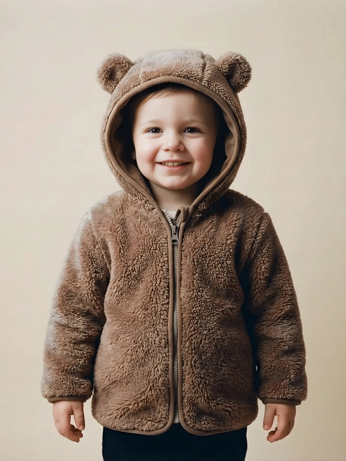 Veste ourson en sherpa douillet