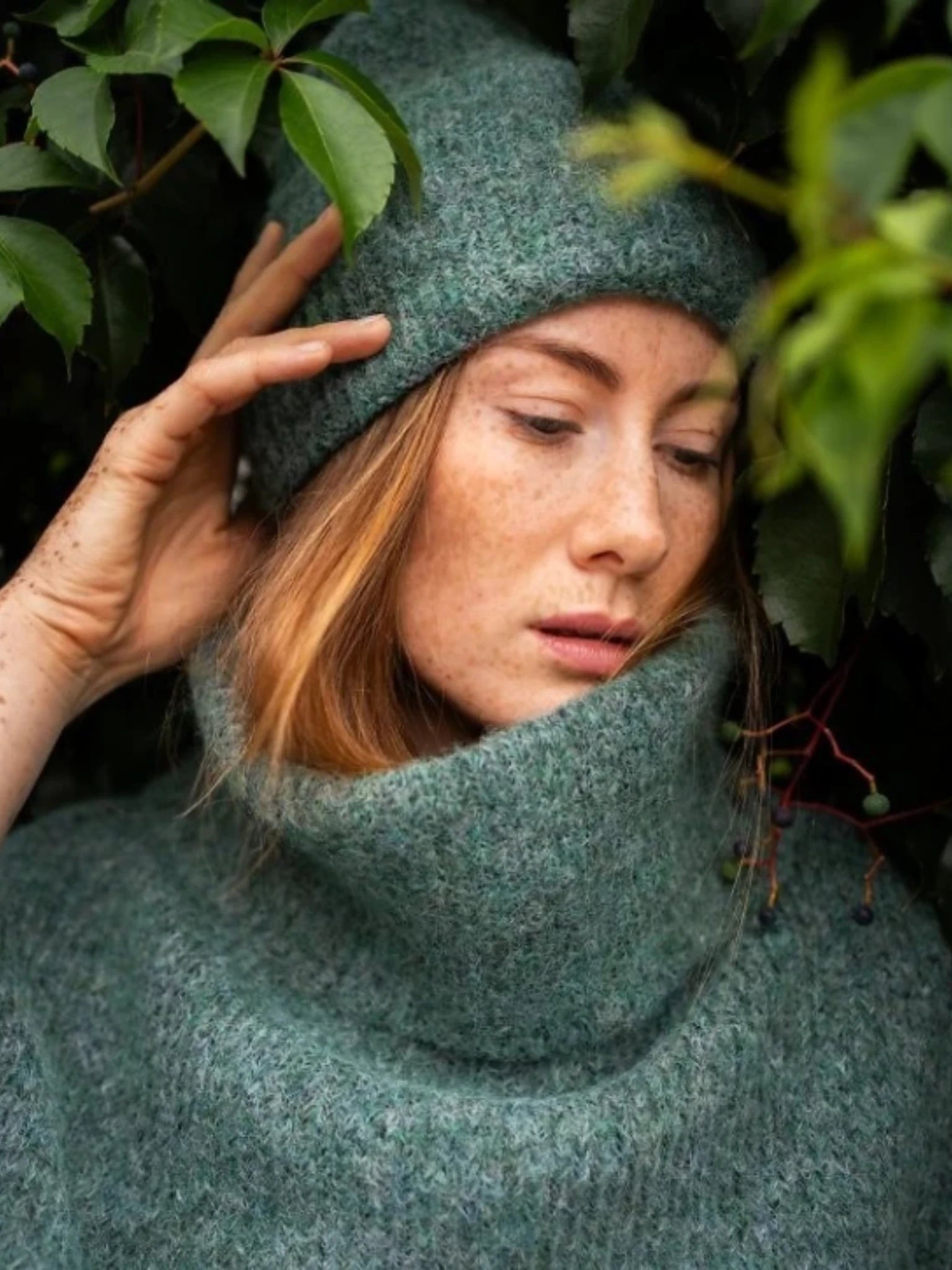 Bonnet chaud femme en maille douce pour l’hiver