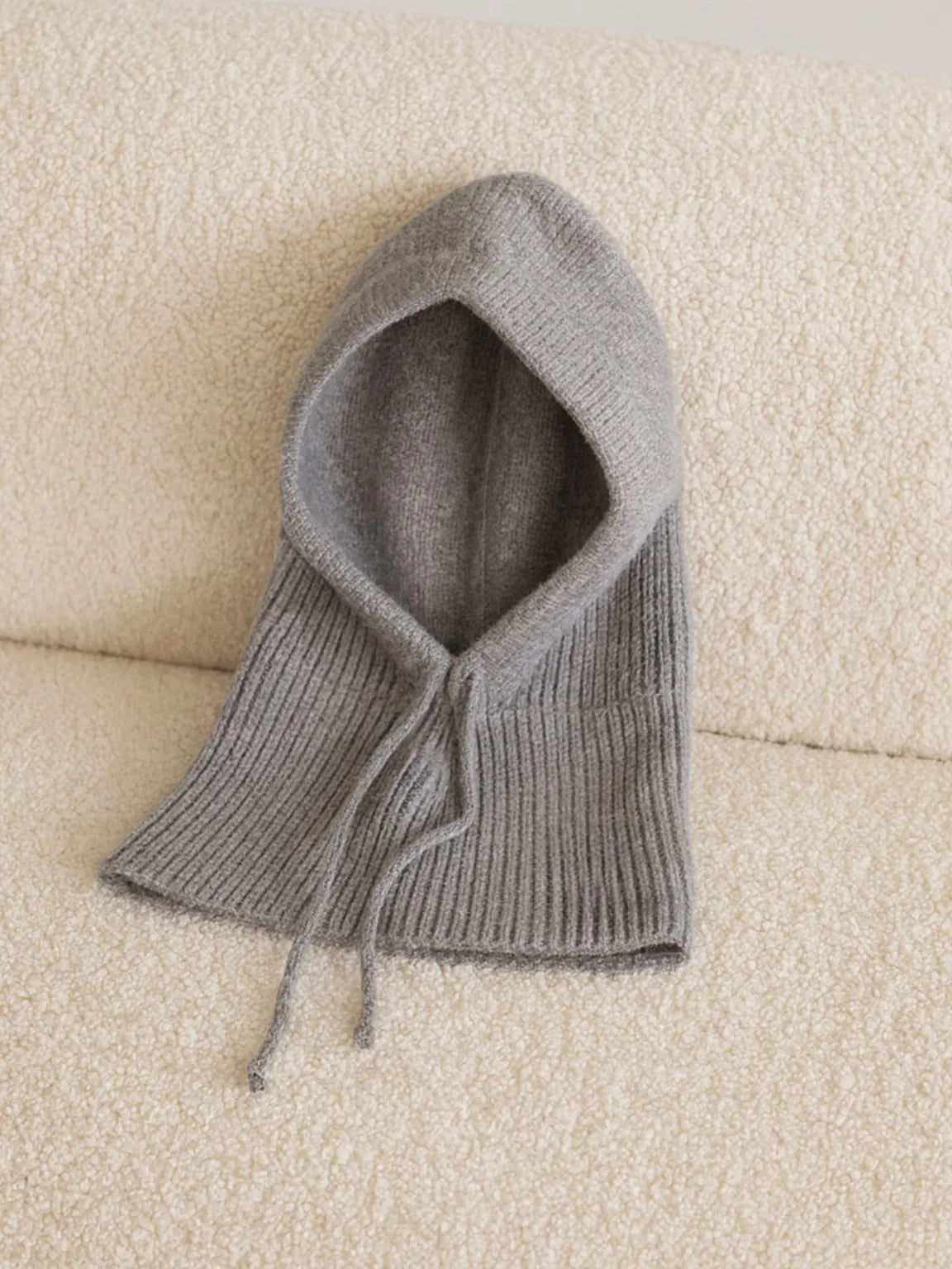 Cagoule capuche bébé en maille – Chaude & douce