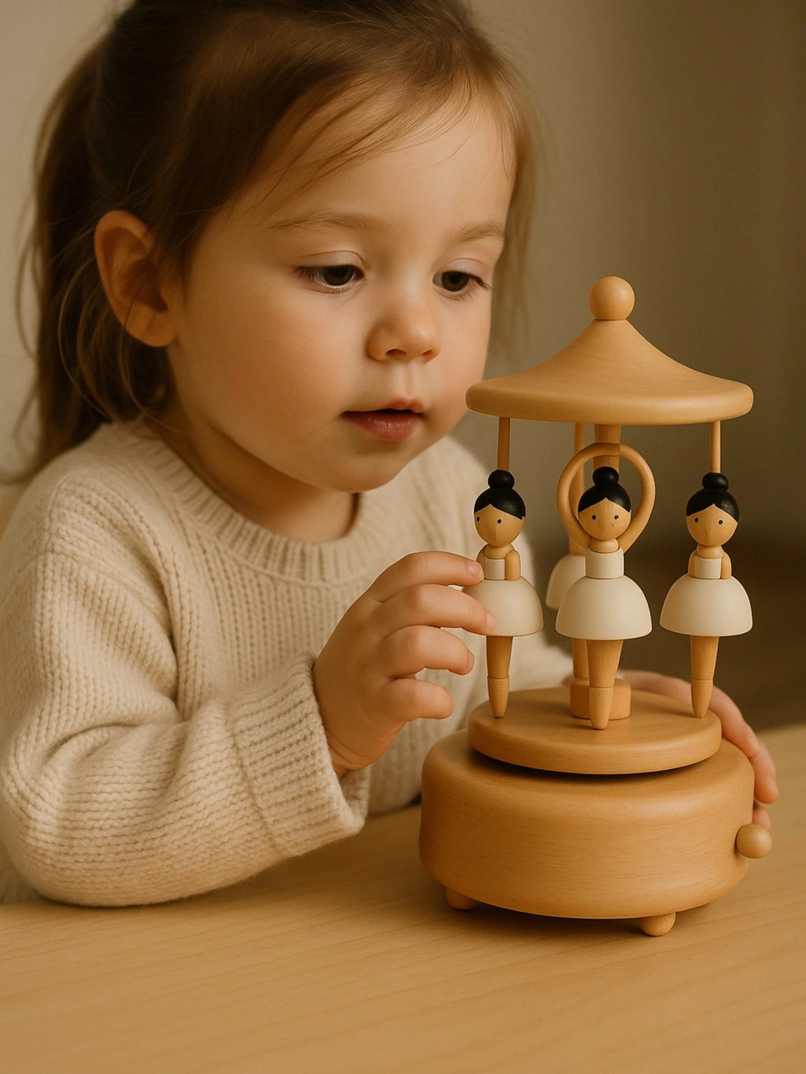 Apaise Votre Bébé Et Crée Des Souvenirs Précieux | Le Carrousel Magique en Bois