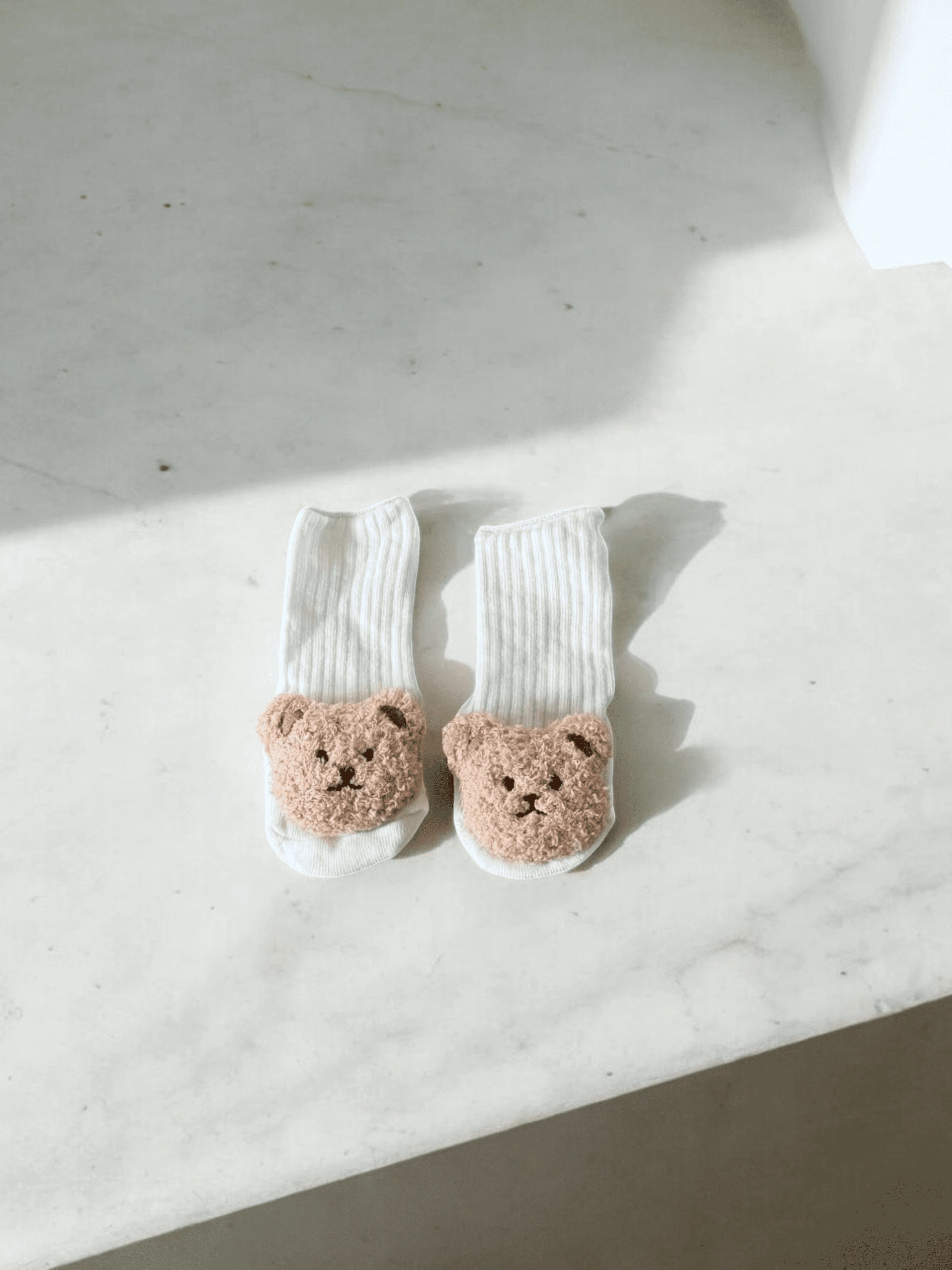 Douceur Absolue & Détails Trop Choux | Les Chaussons Oursons en Coton Tout Doux