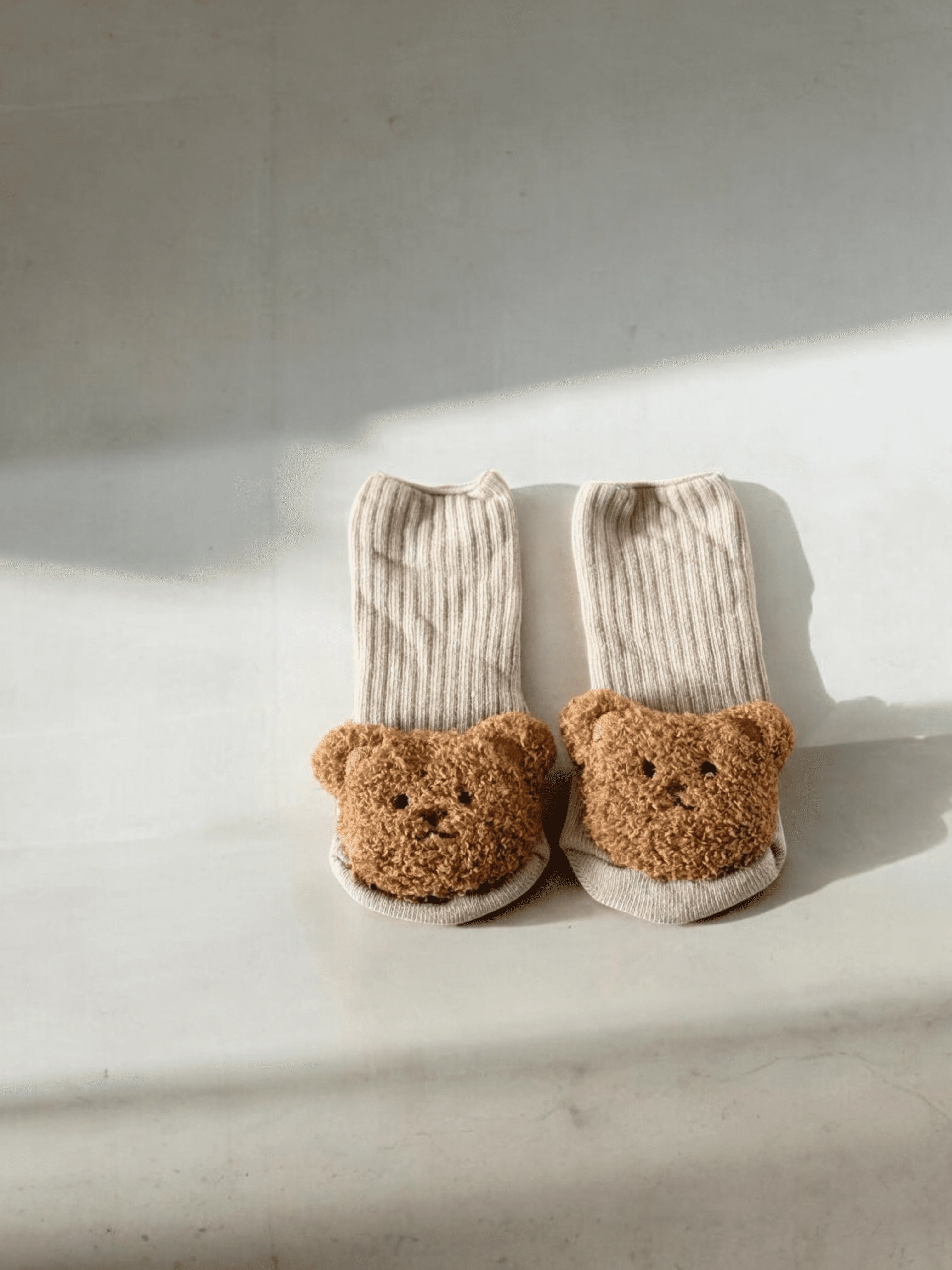 Douceur Absolue & Détails Trop Choux | Les Chaussons Oursons en Coton Tout Doux