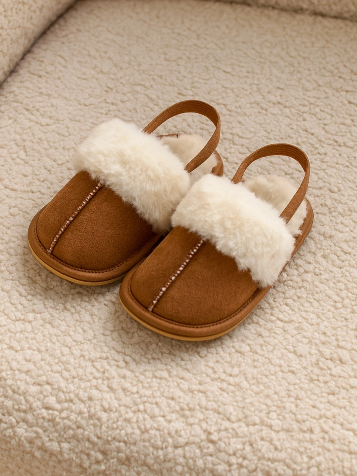 Chaussons bébé fourrés – Chauds & doux