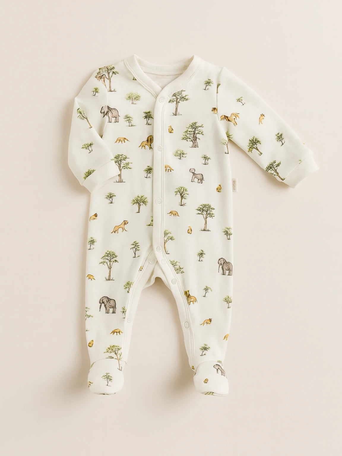 Pyjama Safari Oeko-Tex® – coton doux, pieds intégrés
