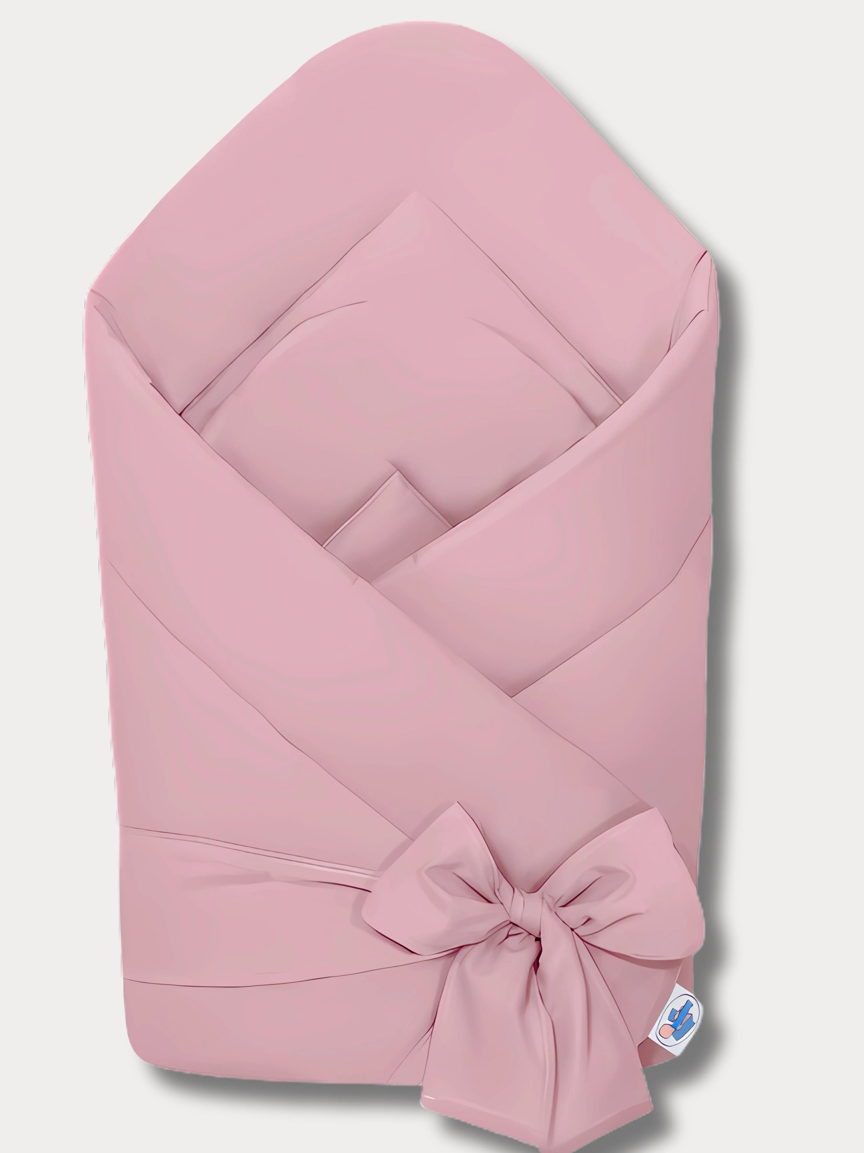 Nid d’ange rose poudré pour bébé, en coton Oeko-Tex® et noué à la main – modèle Rosie