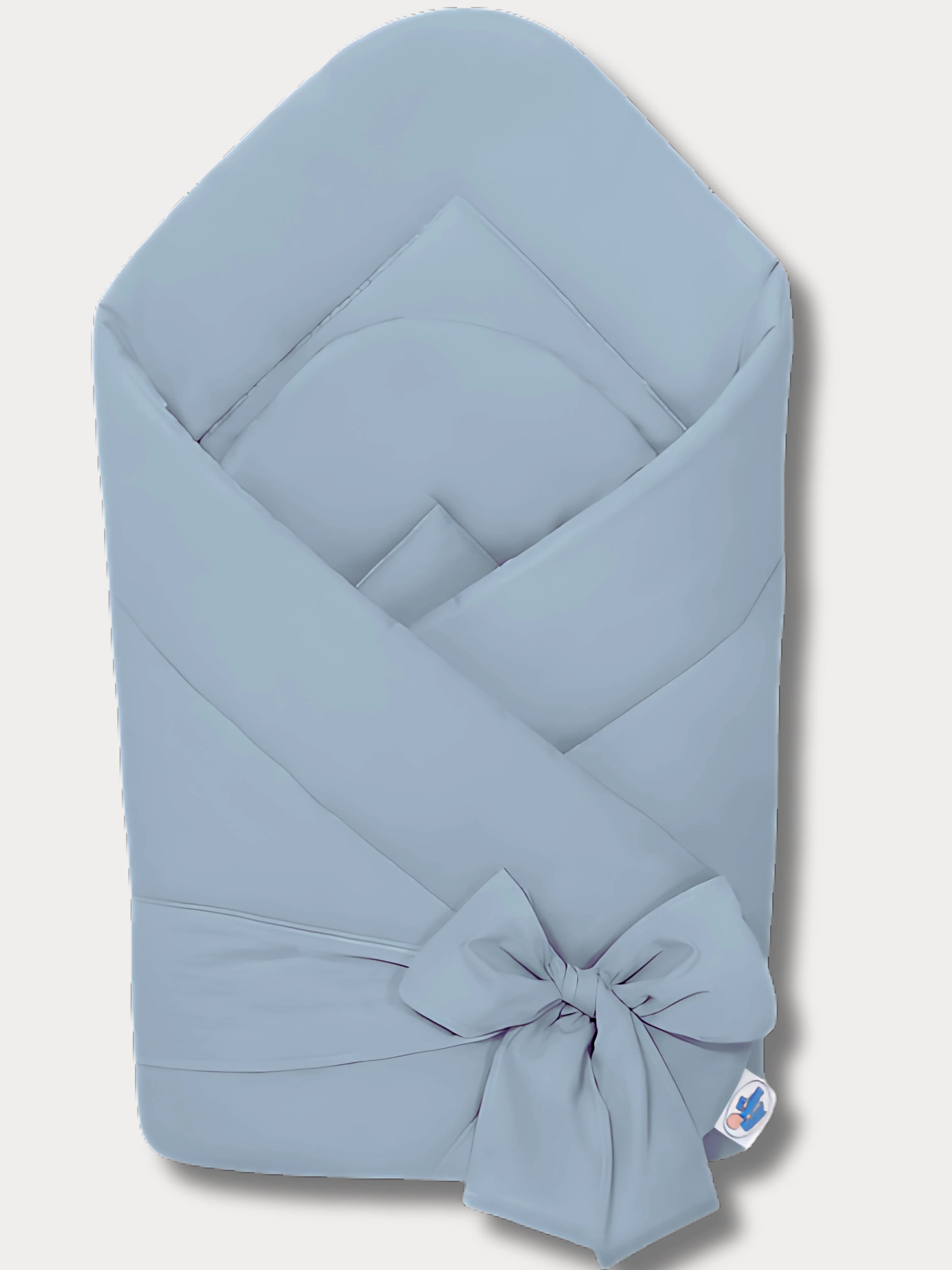 Nid d’ange bleu ciel pour bébé, fabriqué à la main en coton Oeko-Tex® – modèle Nino