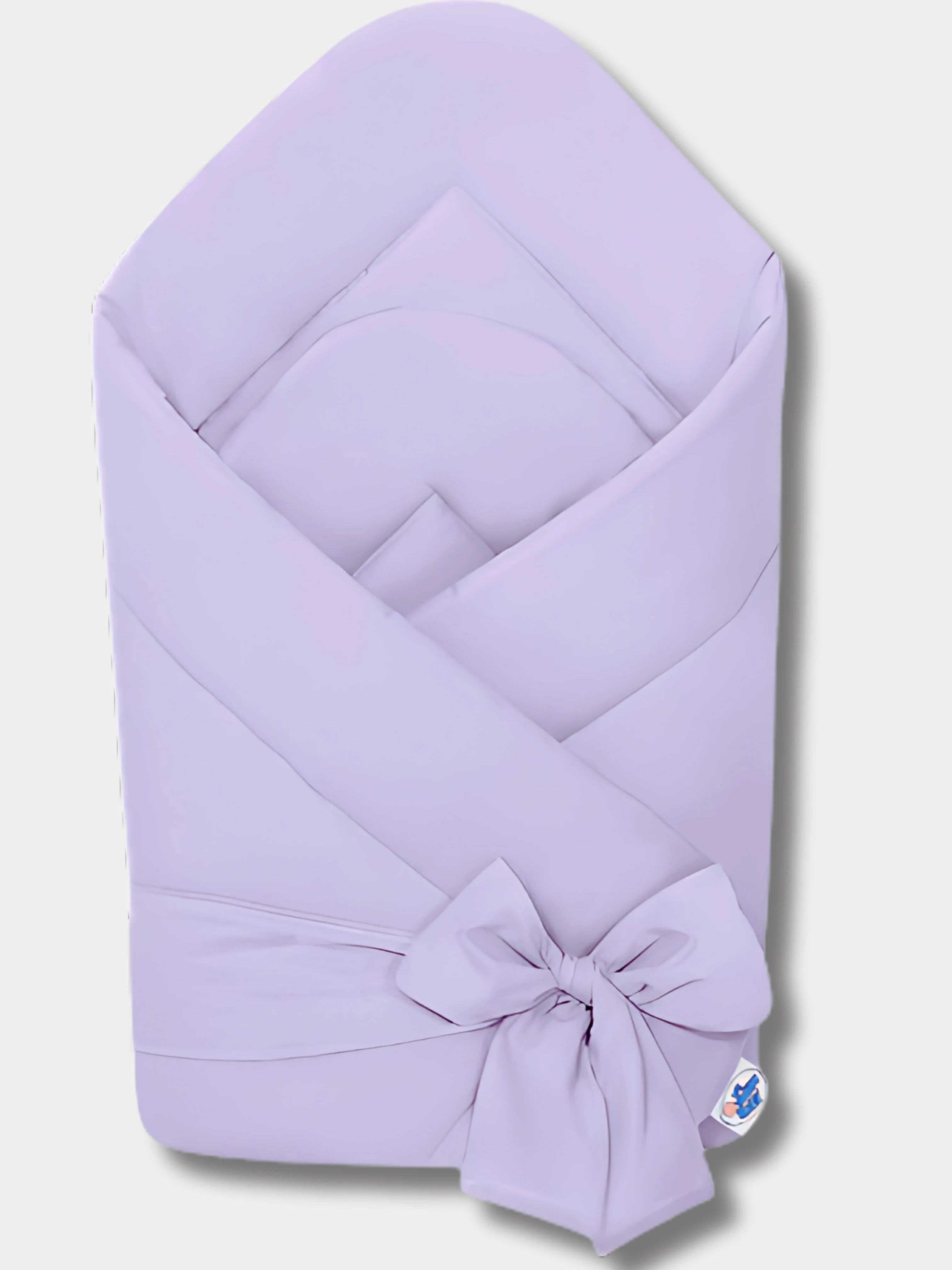 Nid d’ange lavande pastel pour bébé, confectionné à la main en coton certifié Oeko-Tex®, modèle Lila