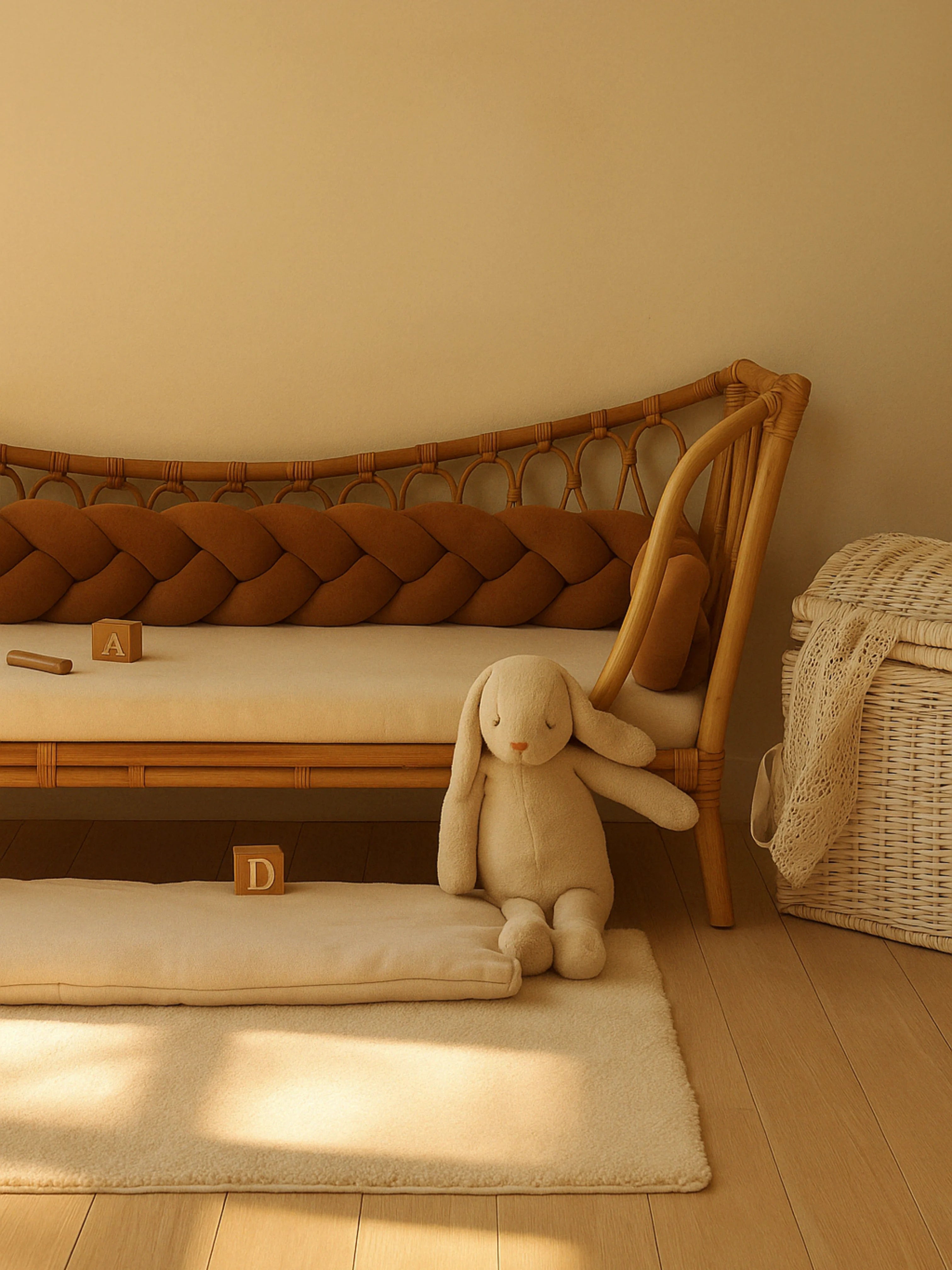 Tresse de Lit Bébé 3 Brins Oeko-Tex® (Choisissez vos couleurs !)