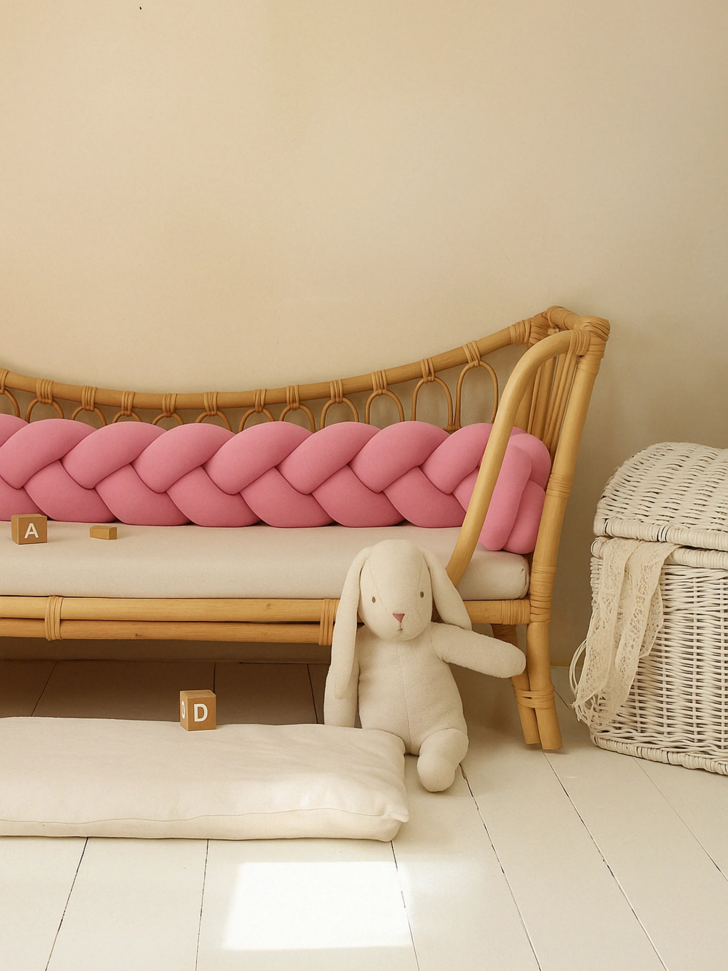 Tresse de Lit Bébé 3 Brins Oeko-Tex® (Choisissez vos couleurs !)