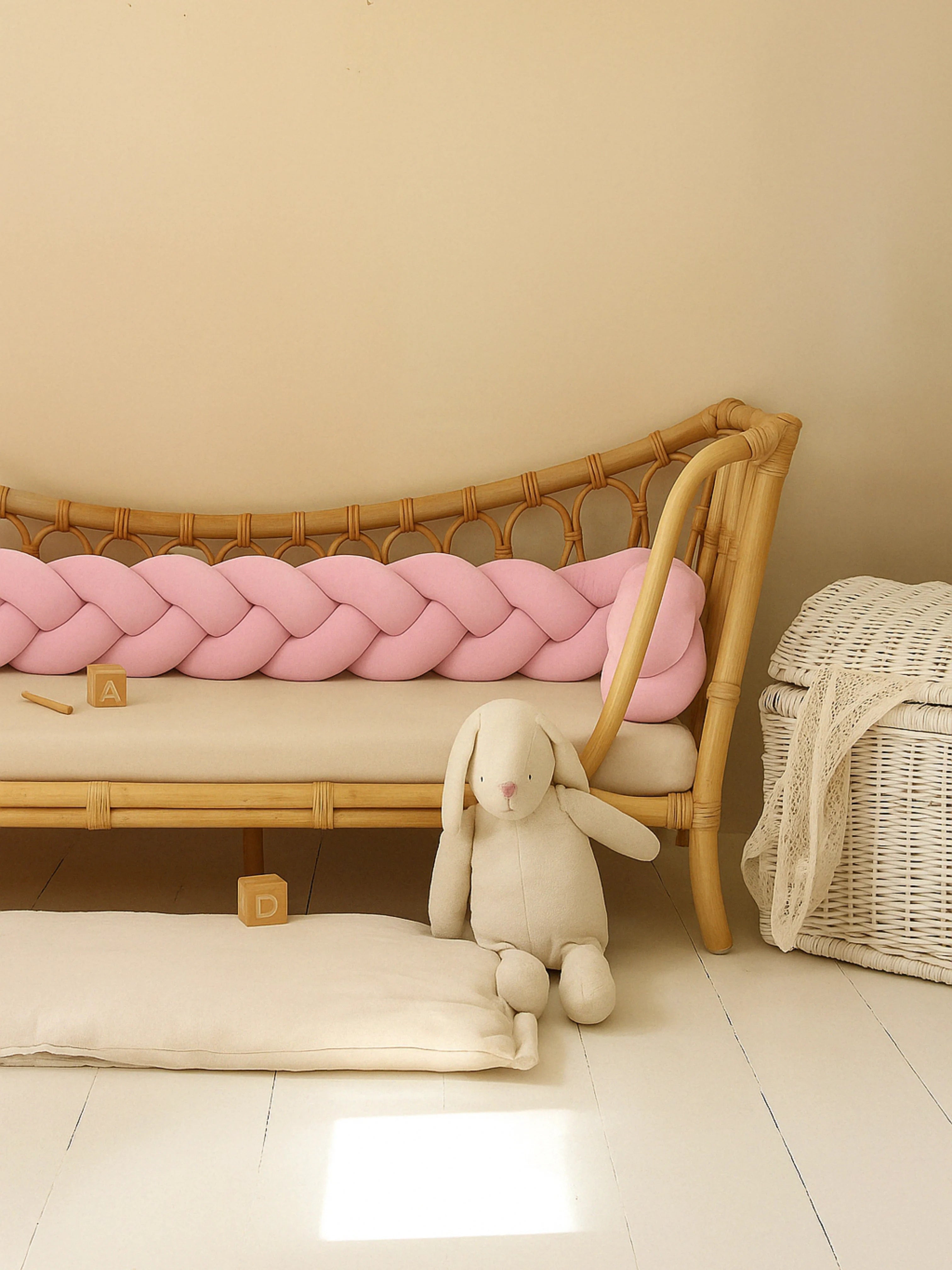 Tresse de Lit Bébé 3 Brins Oeko-Tex® (Choisissez vos couleurs !)