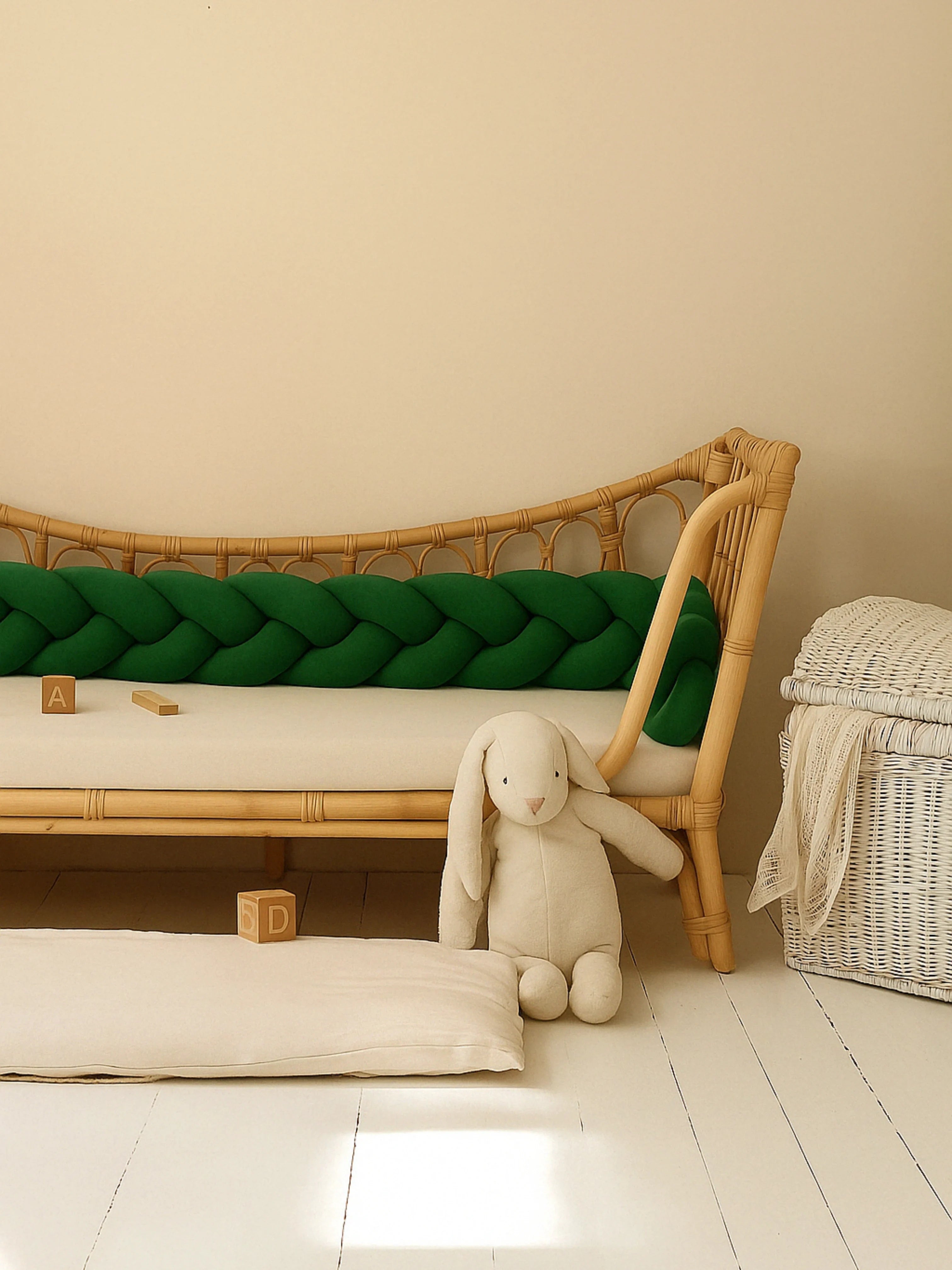 Tresse de Lit Bébé 3 Brins Oeko-Tex® (Choisissez vos couleurs !)