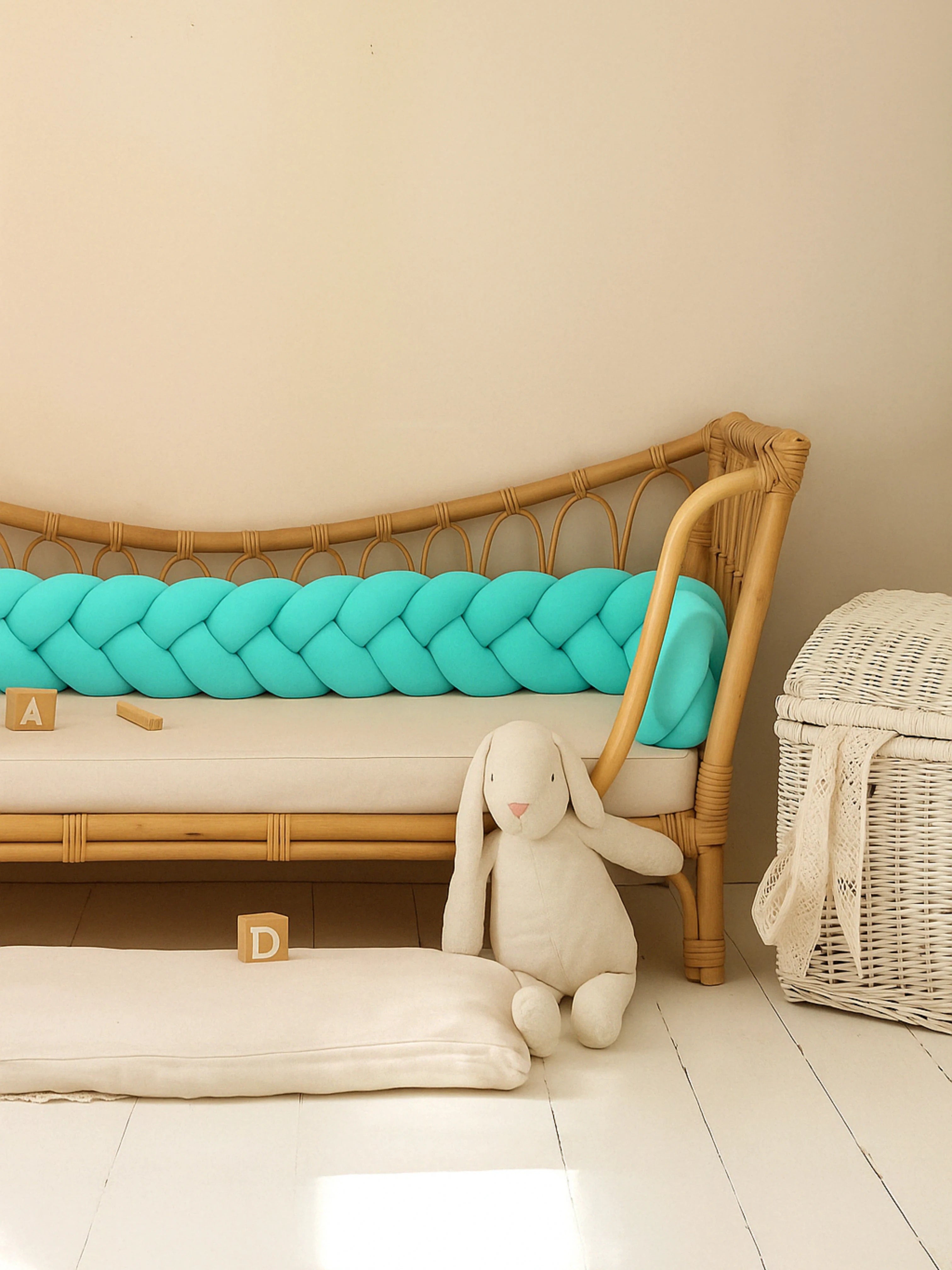 Tresse de Lit Bébé 3 Brins Oeko-Tex® (Choisissez vos couleurs !)
