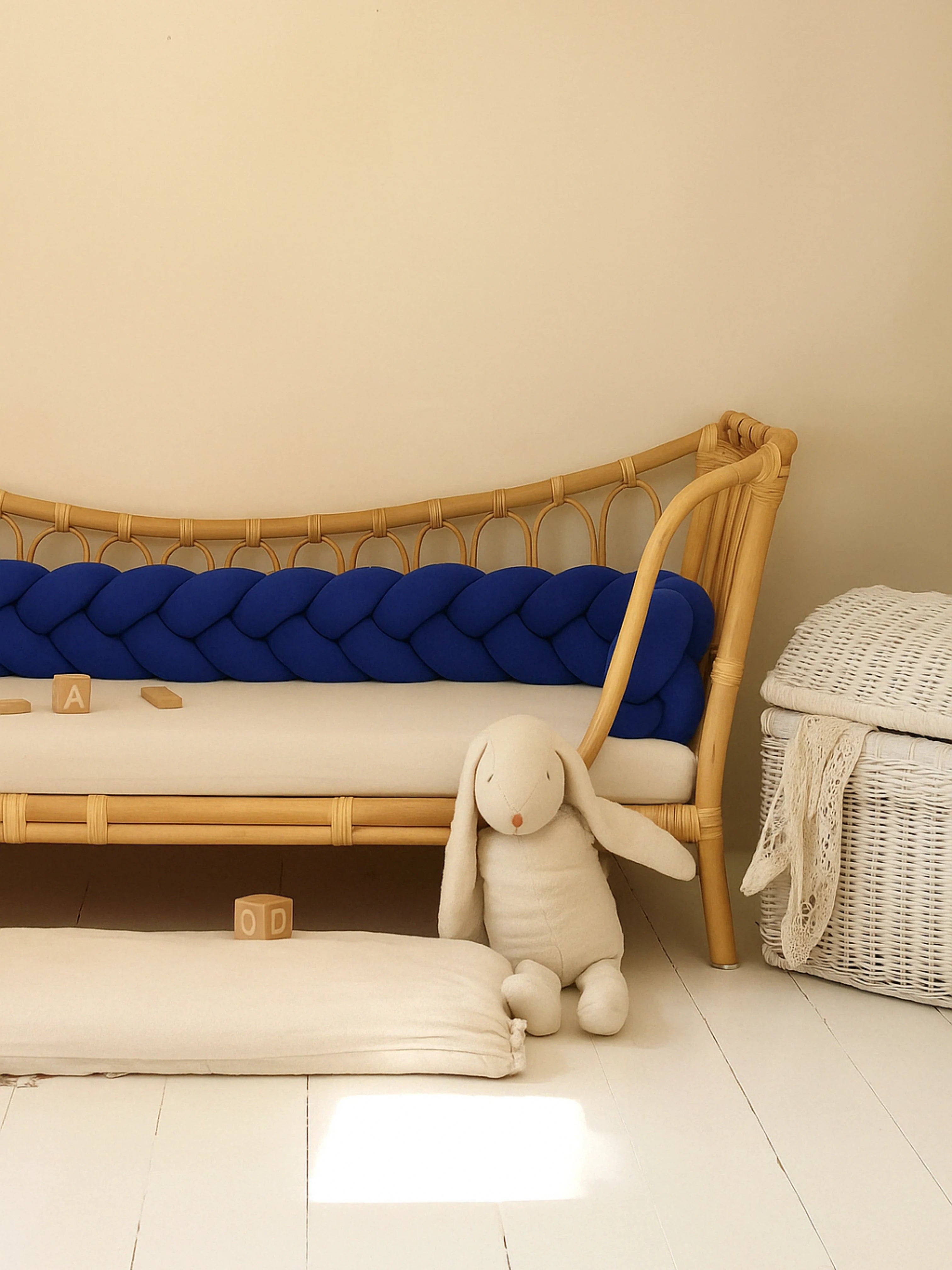 Tresse de Lit Bleu Marine 3 Brins Oeko-Tex®