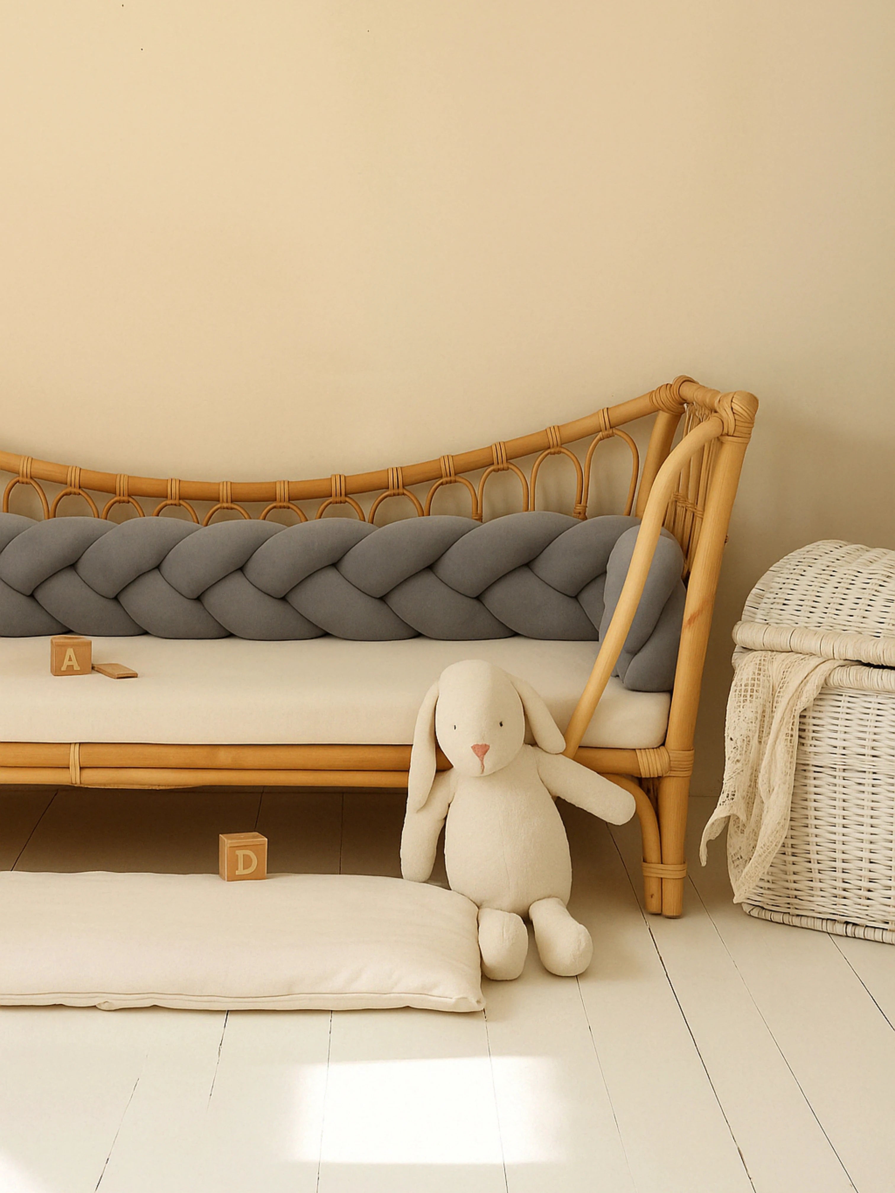Tresse de Lit Bébé 3 Brins Oeko-Tex® (Choisissez vos couleurs !)