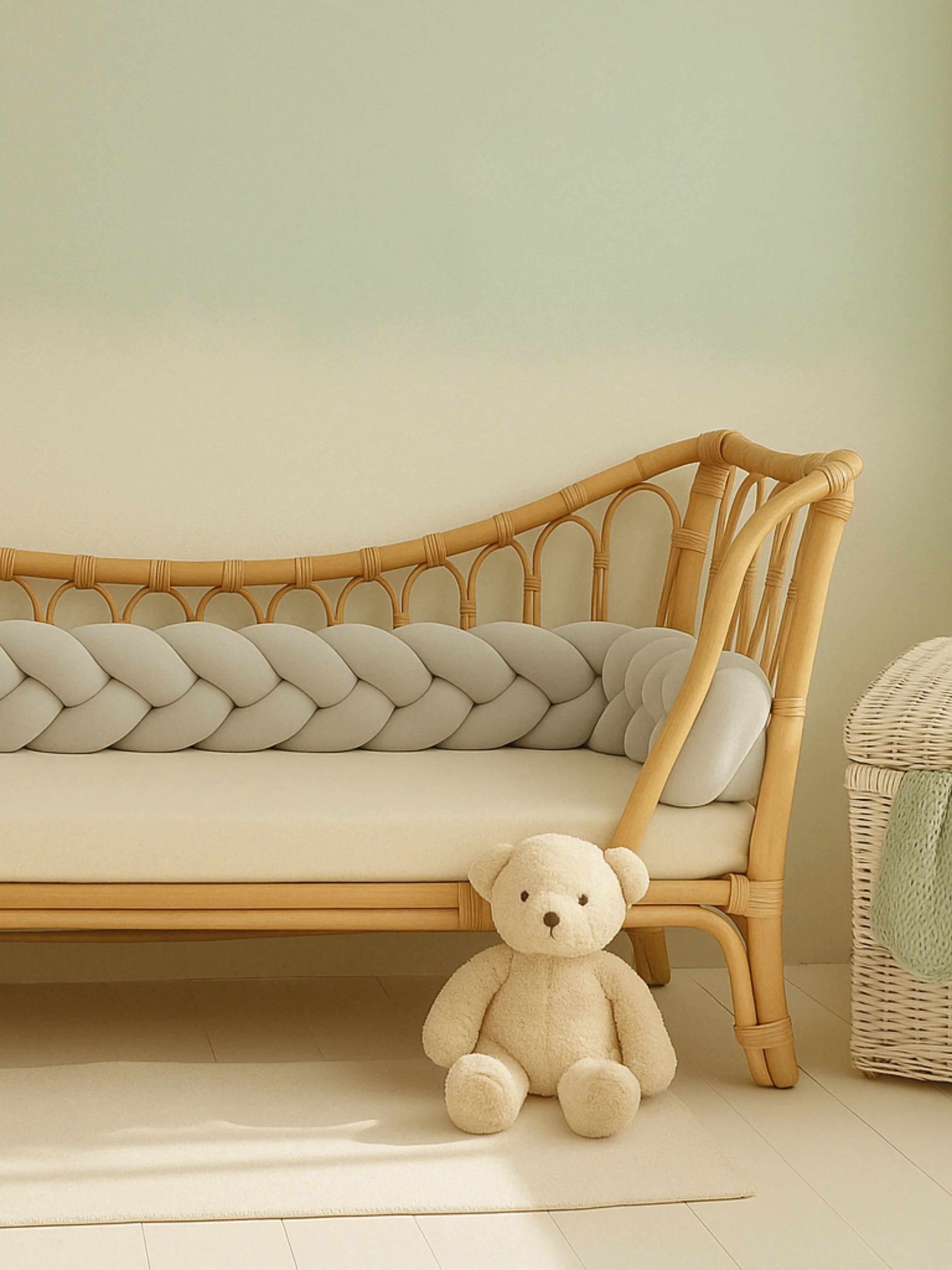 Tresse de Lit Bébé 3 Brins Oeko-Tex® (Choisissez vos couleurs !)