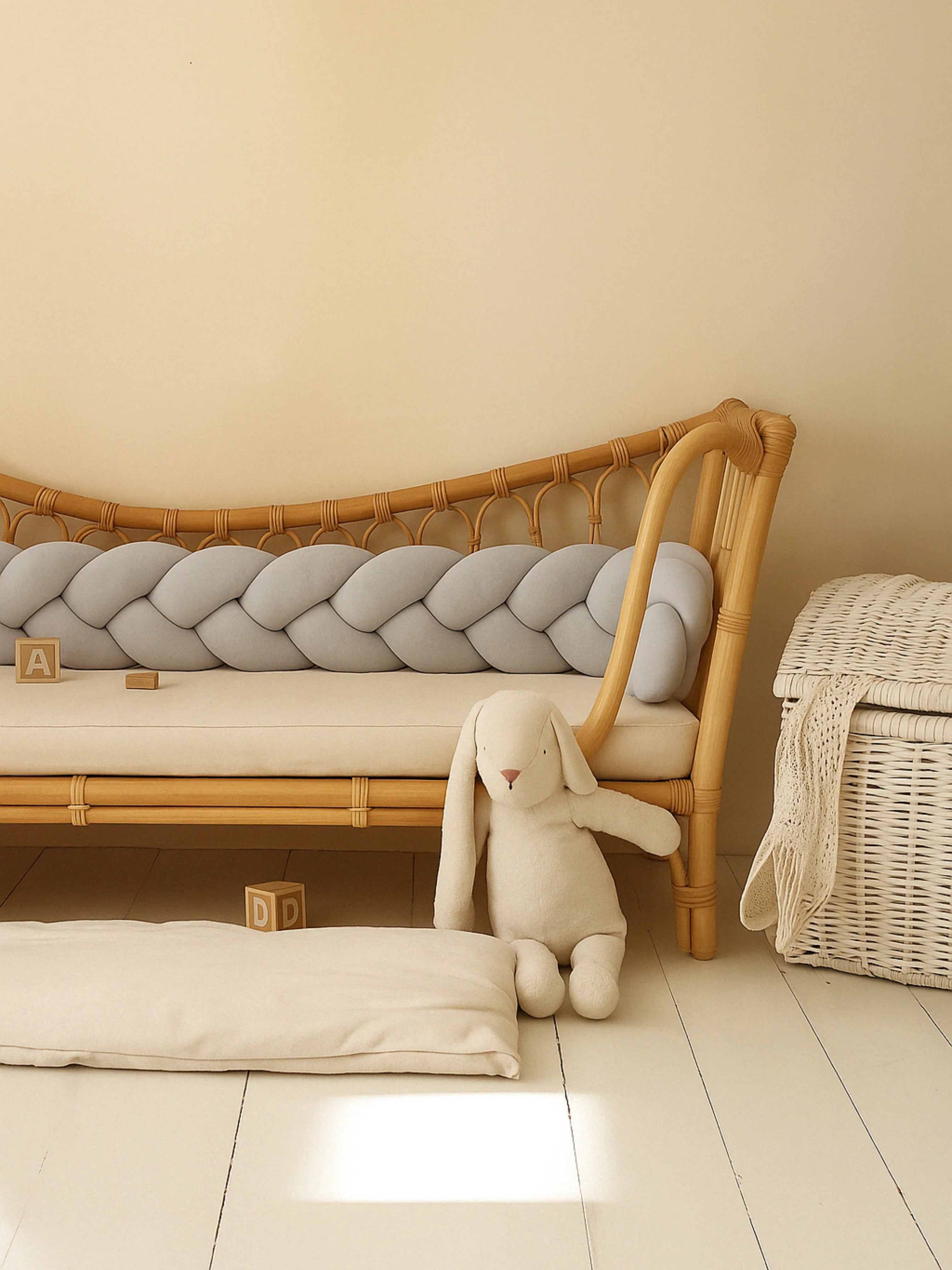 Tresse de Lit Bébé 3 Brins Oeko-Tex® (Choisissez vos couleurs !)